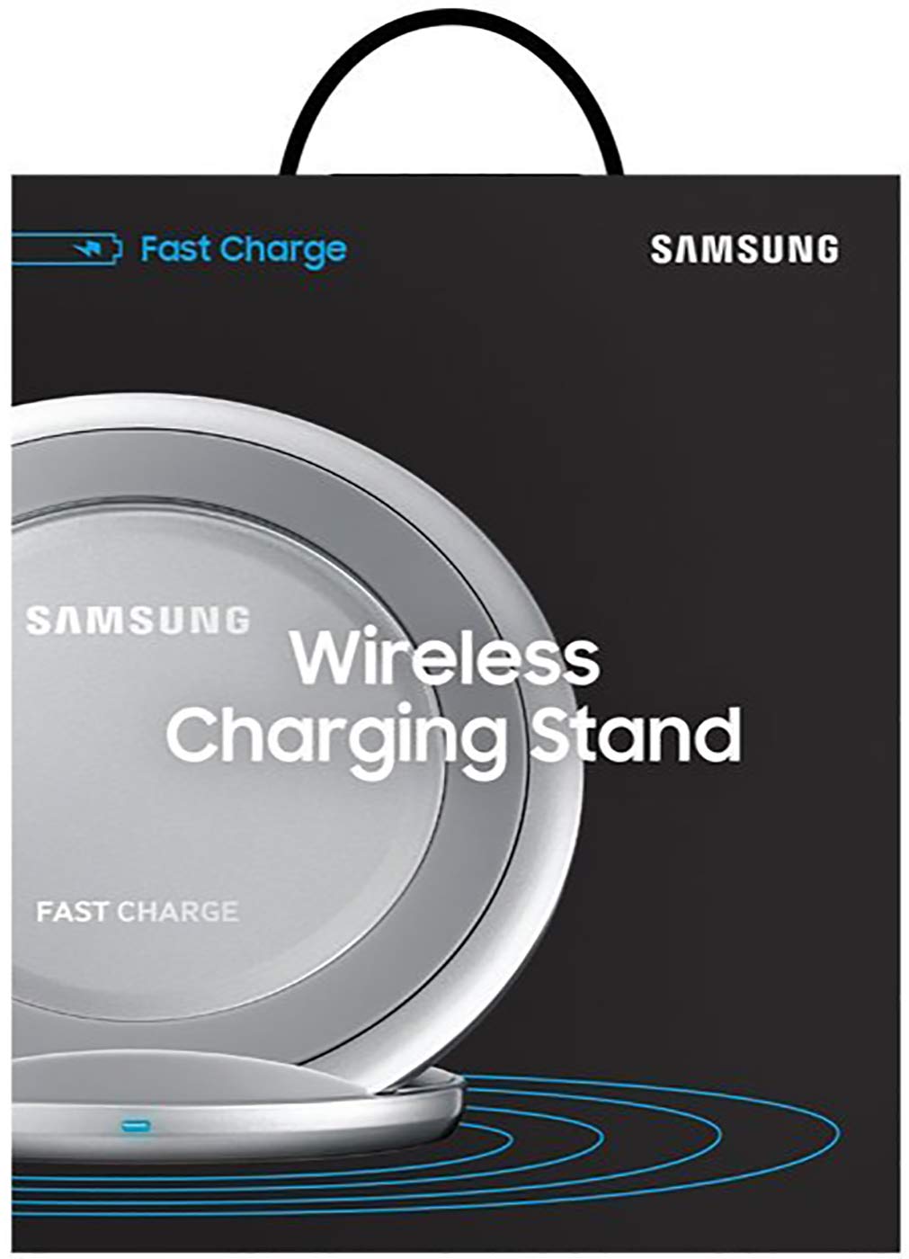 Samsung Qi Certified Fast Wireless Charger Pad & Stand - 15W Fast Charging for iPhone 15/14/13, Galaxy S23/S22 - Adjustable Stand for Desk, Nightstand & Office Use - Silver