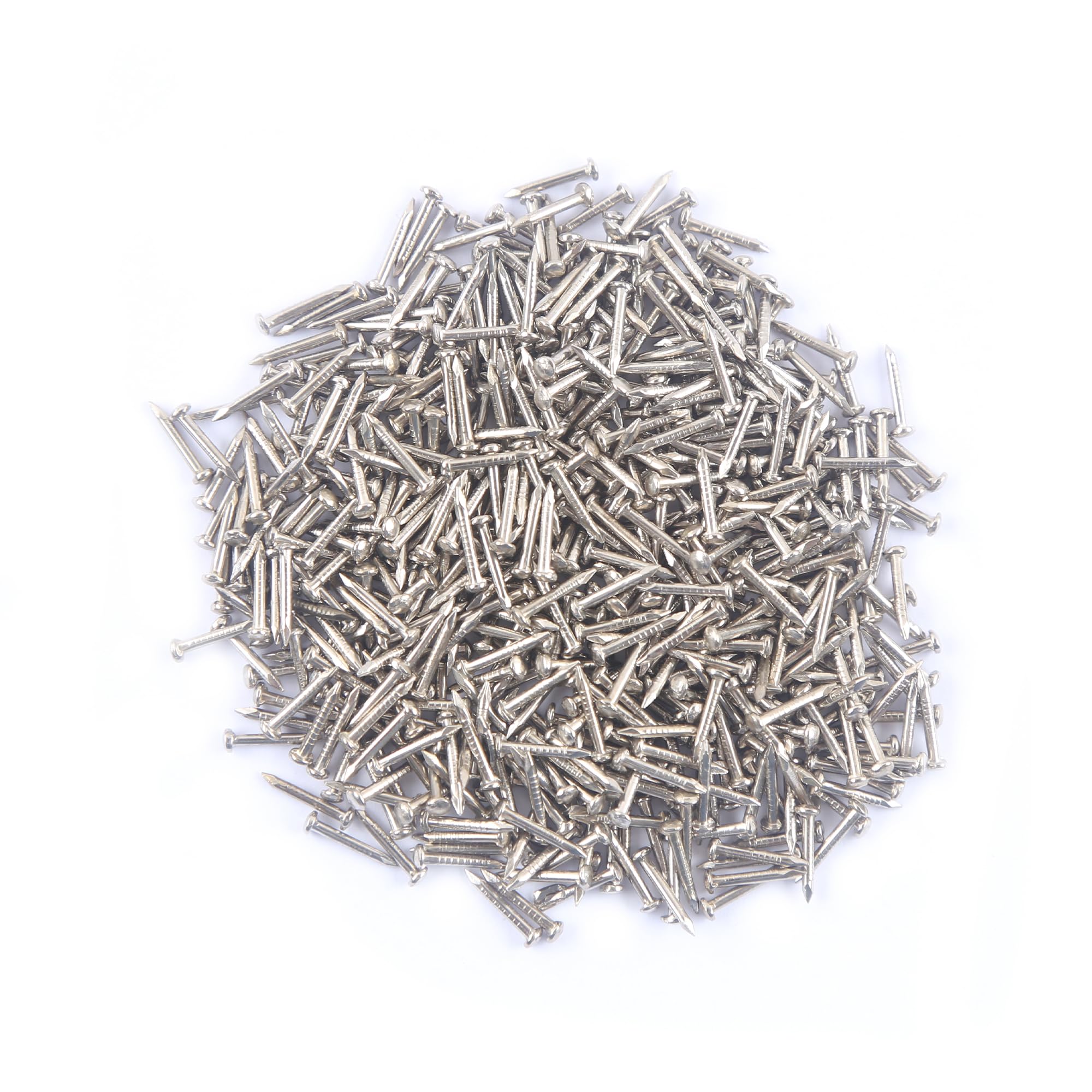 500pcs 10mm Small Iron Nails for Picture Hanging, Woodworking, Furniture DIY - Silver Decorative Nails for Home Decor & Craft Projects
