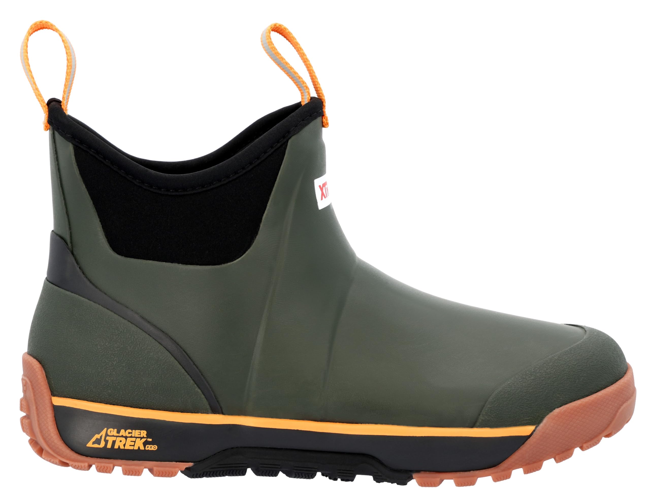 Xtratuf Men's Ice 6 Inch Rubber Ankle Deck Boot - Waterproof Work Boots for Fishing, Hunting & Outdoor Activities | Non-Slip Safety Shoes for Cold Weather & Wet Conditions