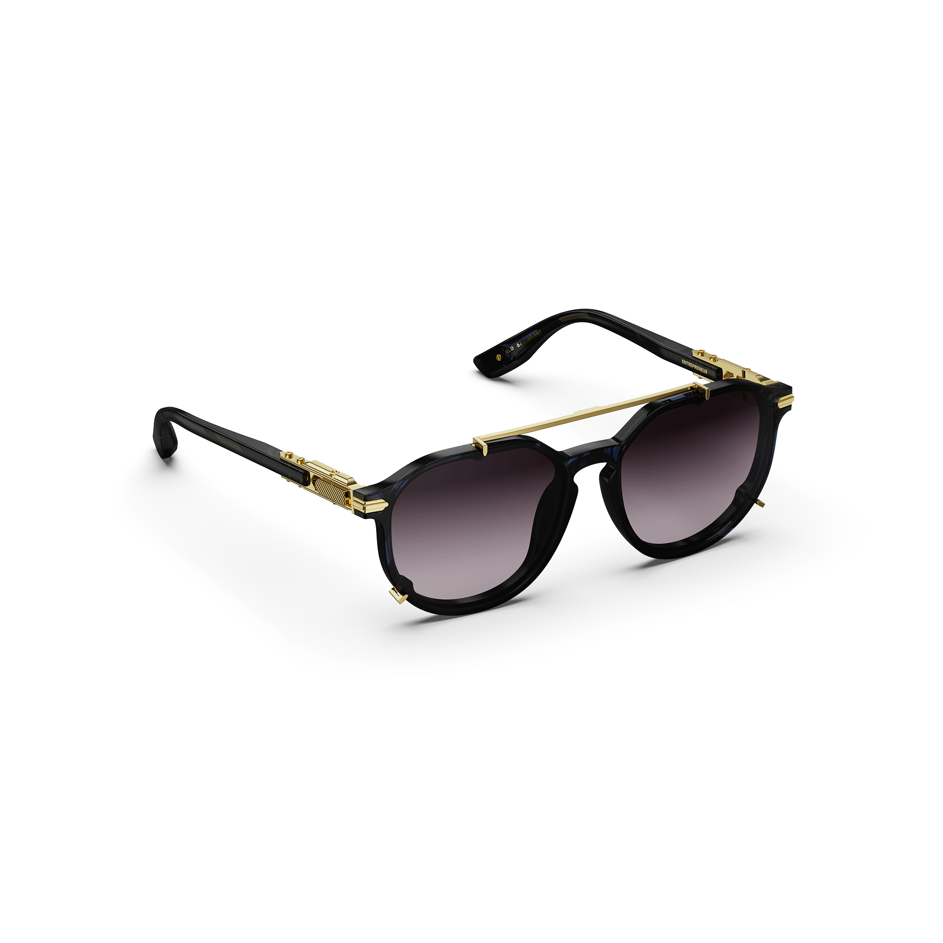 Stylish Gold Sunglasses for Entrepreneurs - Trendy UV Protection Shades for Business & Outdoor Use
