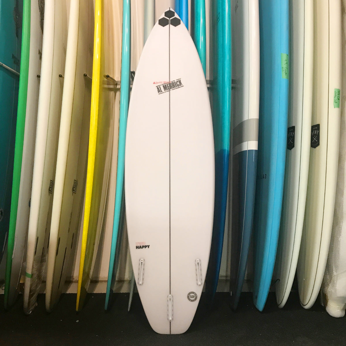 Channel Islands TWO Happy 6'3 Surfboard with Futures 3 Fin Setup - Perfect for Small to Medium Waves and Beach Cruising