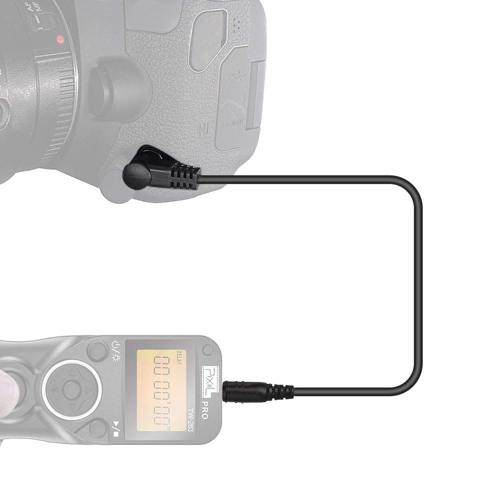 Nikon Camera Remote Shutter Release Cable - 3.5mm DC0 Plug Compatible with TW-283 Series & Pixel Shutter Control | Perfect for Time-Lapse, Group Photos & Hands-Free Shooting