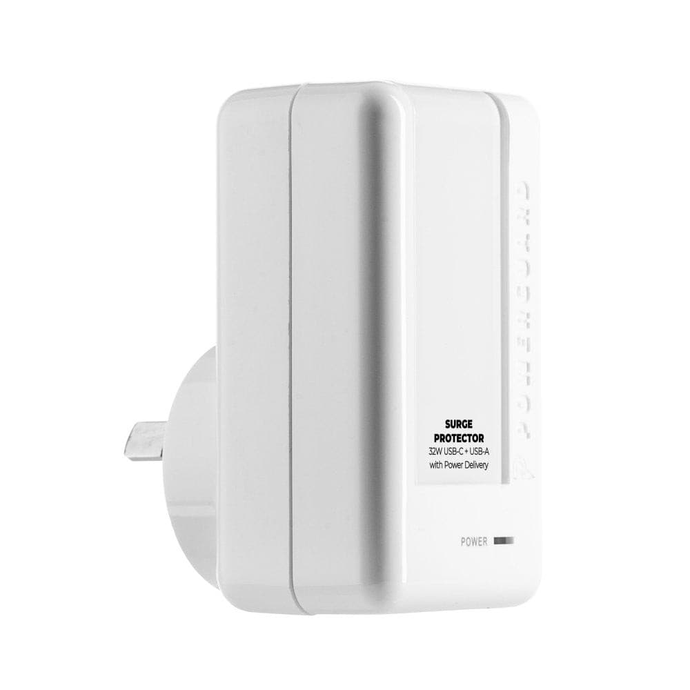 3sixT PowerGuard Surge Protector with 32W USB C & USB A Ports - Fast Charging for Smartphones, Tablets & Laptops | Home & Office Use