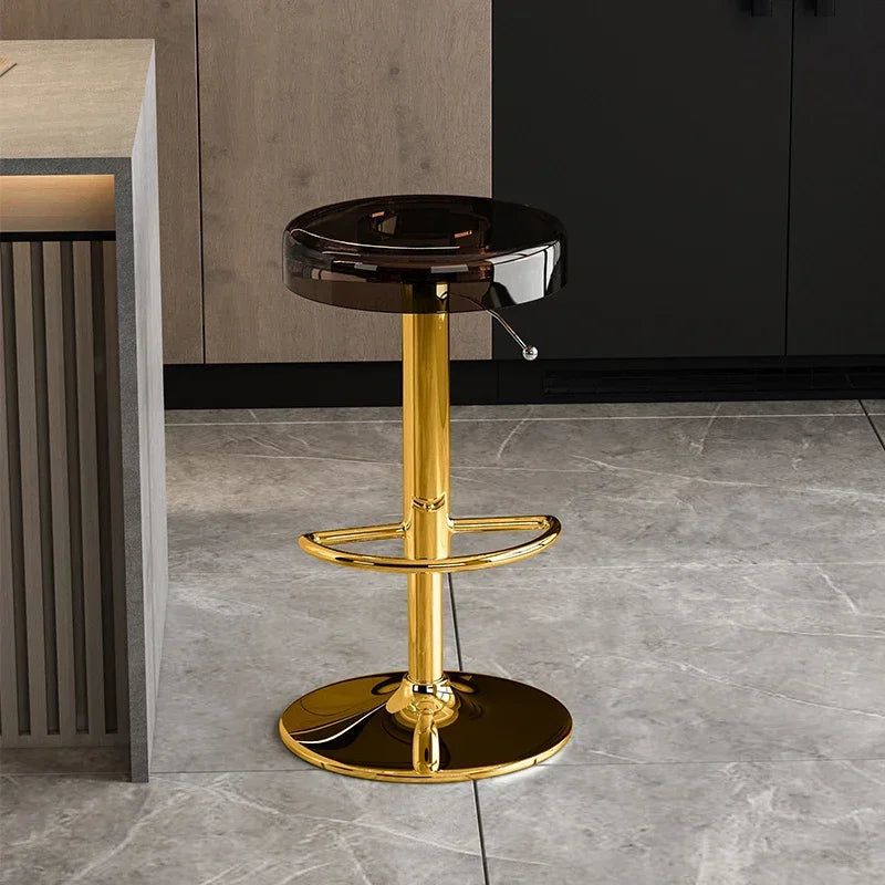 Premium Acrylic Kitchen Island Bar Stool - Modern High-End Counter Stool for Dining & Entertaining - Perfect for Home, Restaurant & Cafe Use