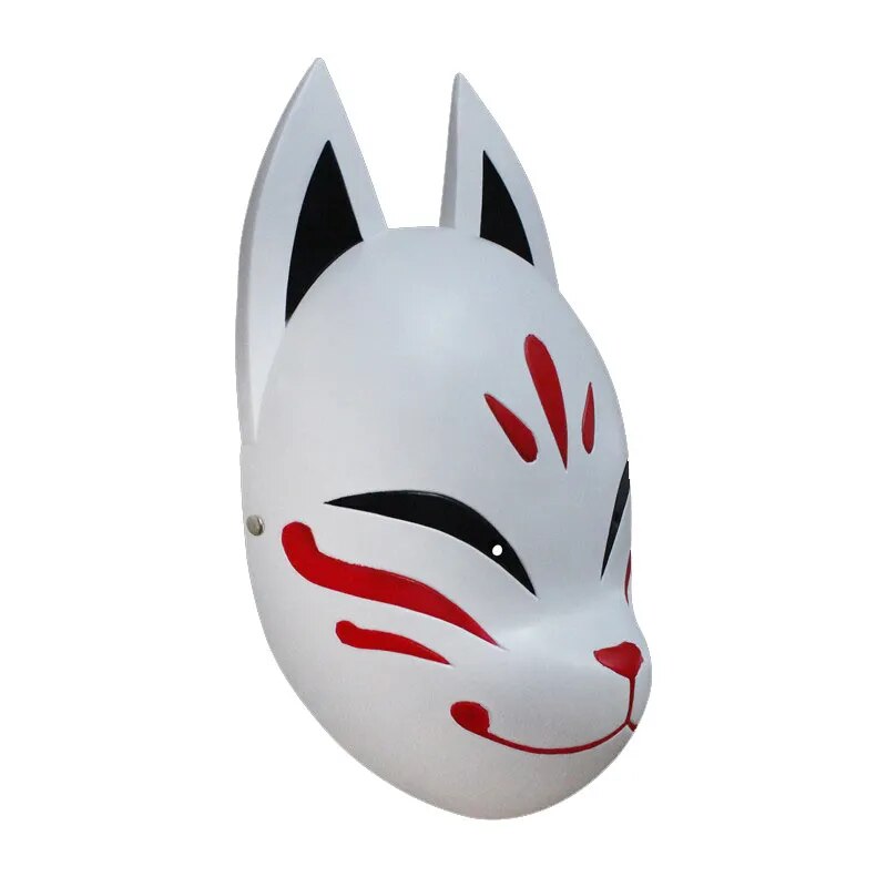 Genshin Impact Hanachirusato Fox Mask Cosplay Accessory - Anime Costume Prop for Halloween, Cosplay Events & Themed Parties
