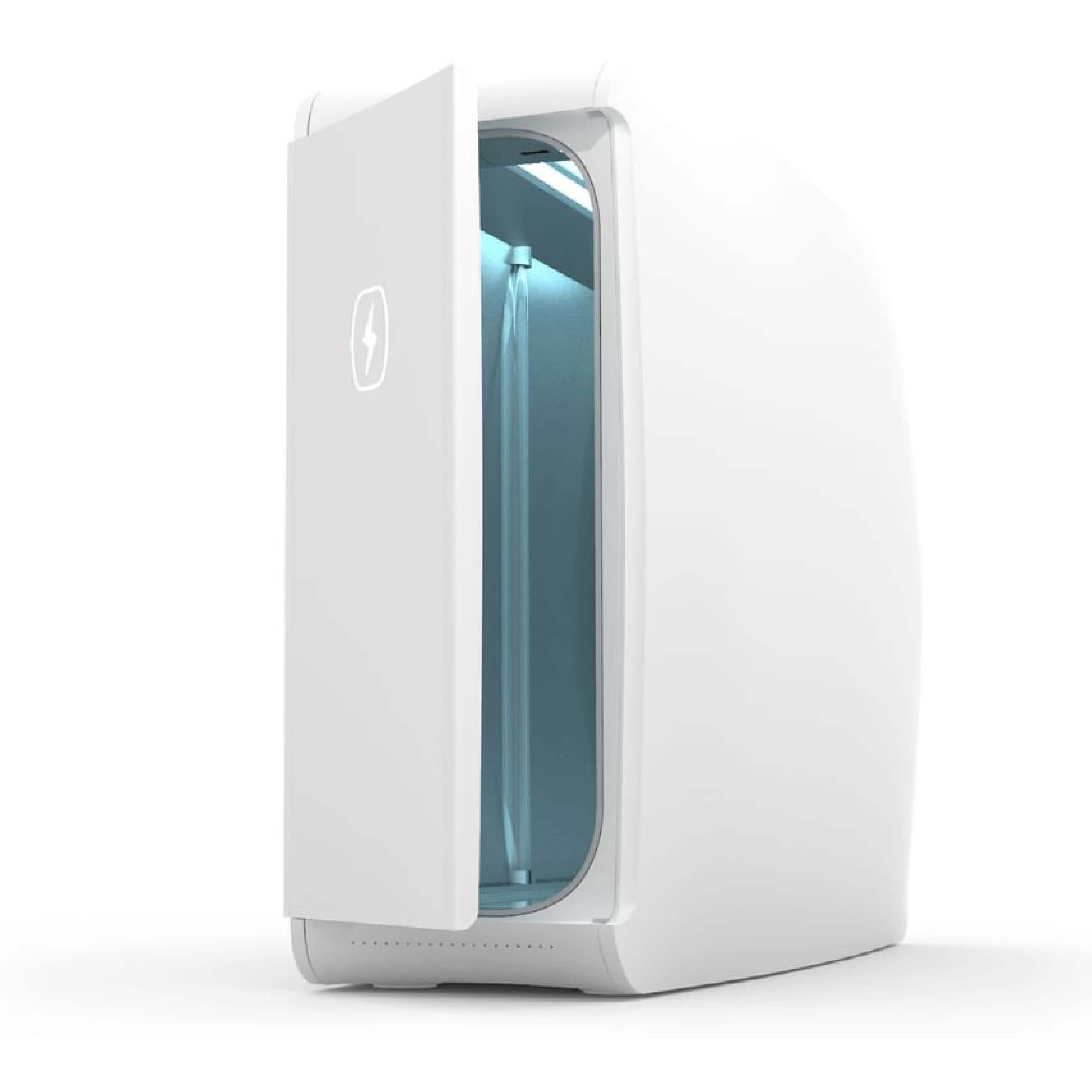 PhoneSoap XL UV Sanitizer & Charger | 360° UV-C Light Disinfection for Phones, Tablets, Baby Bottles, Toys | Large Capacity Sanitizing Box | Home & Office Use (White) - Perfect for Daily Device Cleaning, Baby Care Essentials, and Household Item Disinfection