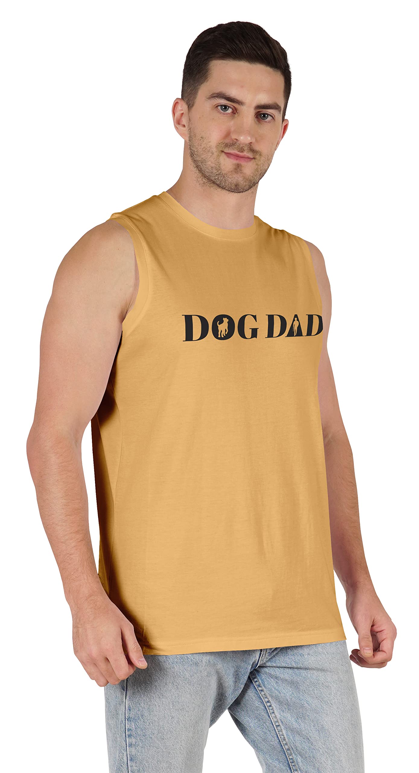 Inkmeso Men's T-Shirt - Funny Dog Dad Graphic Tee for Dog Lovers | Perfect Gift for Dog Fathers & Pet Parents | Casual Wear, Dog Park Outings & Father's Day