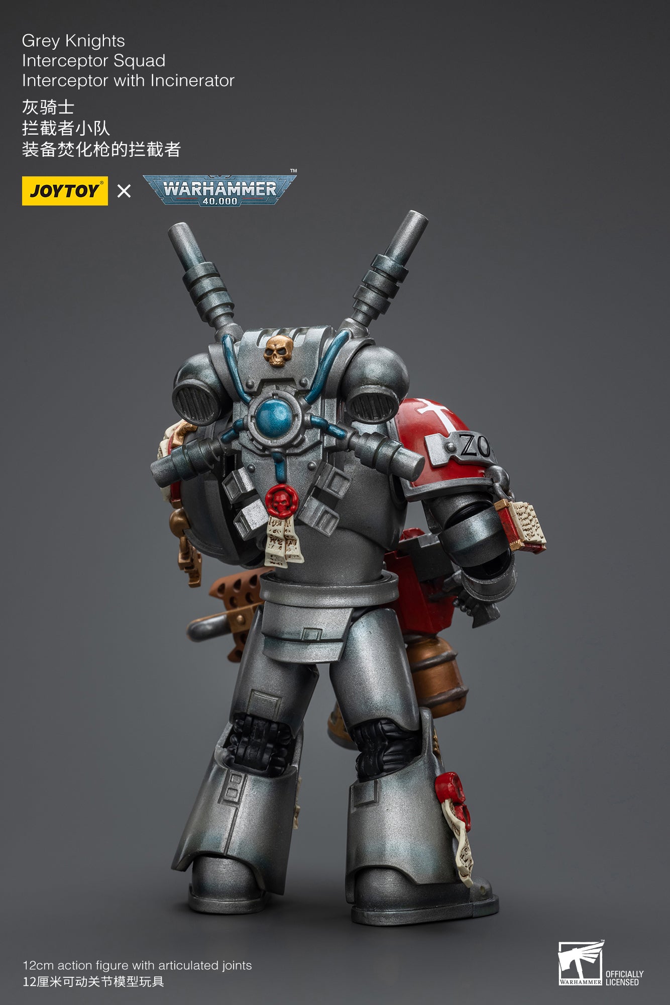JOYTOY 1/18 Scale Warhammer 40K Grey Knights Interceptor Squad Action Figure - Collectible Miniature for Tabletop Gaming & Display