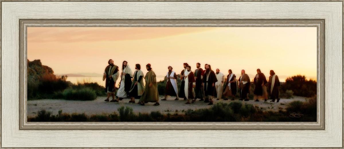 Follow Him - Christian Bible Verse Wall Art for Home & Church Decor - Perfect for Living Room, Bedroom, and Sunday School Inspirational Decorations