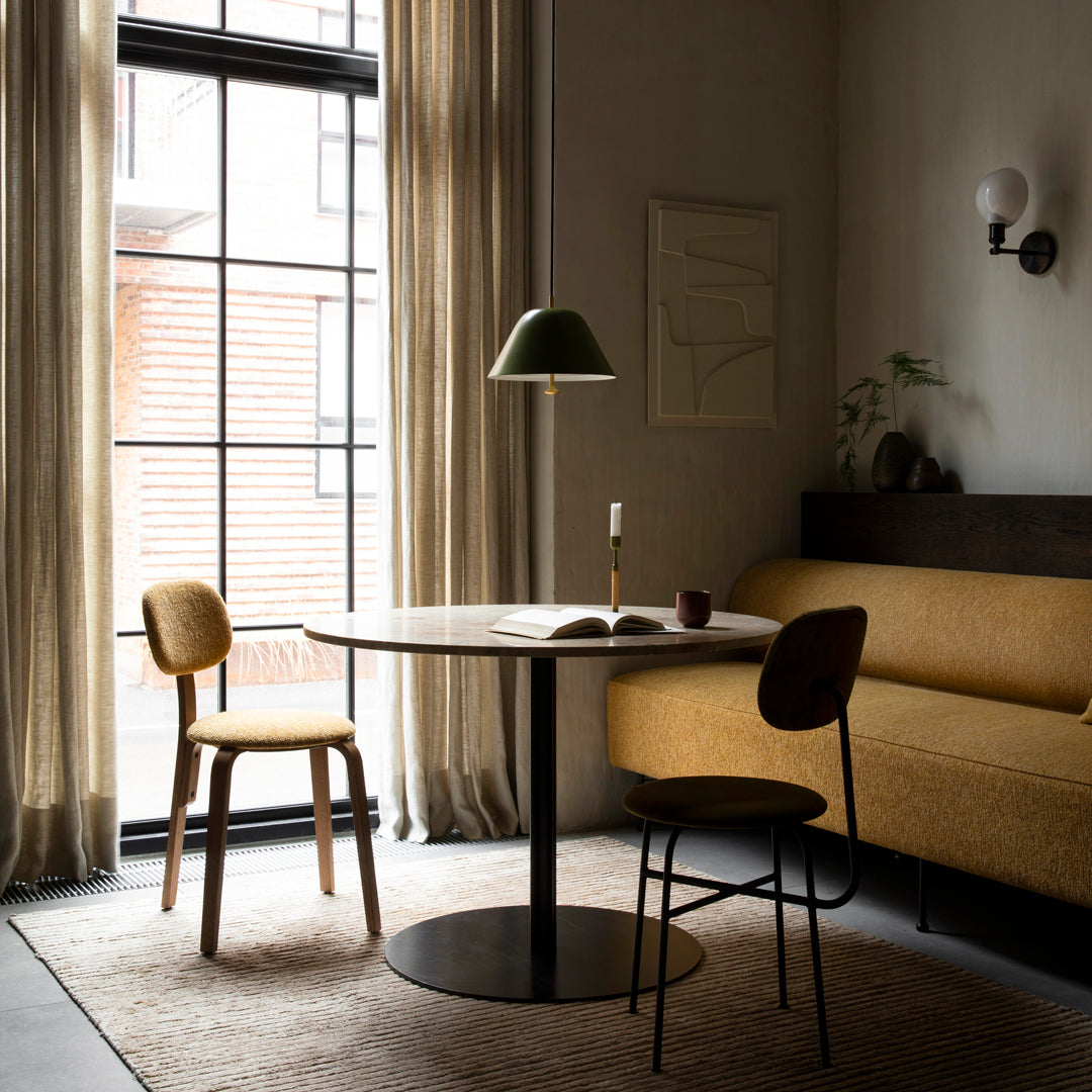 Modern Round Harbour Column Dining Table - Stylish & Durable for Kitchen, Dining Room, and Outdoor Entertaining