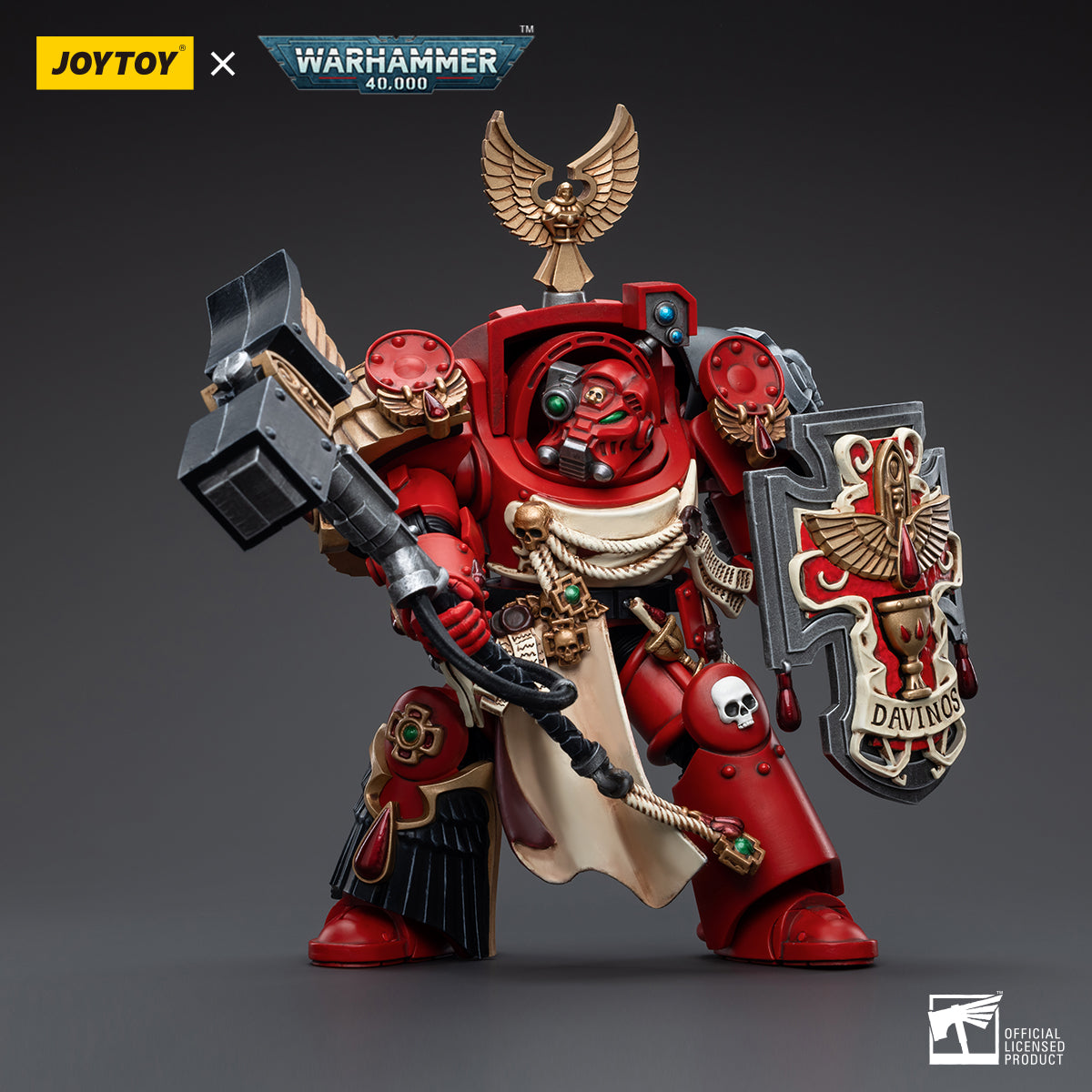 1/18 JOYTOY Warhammer 40K Blood Angels Assault Terminators Action Figure Set (3pcs) - Highly Detailed Collectible Miniatures for Tabletop Gaming & Display