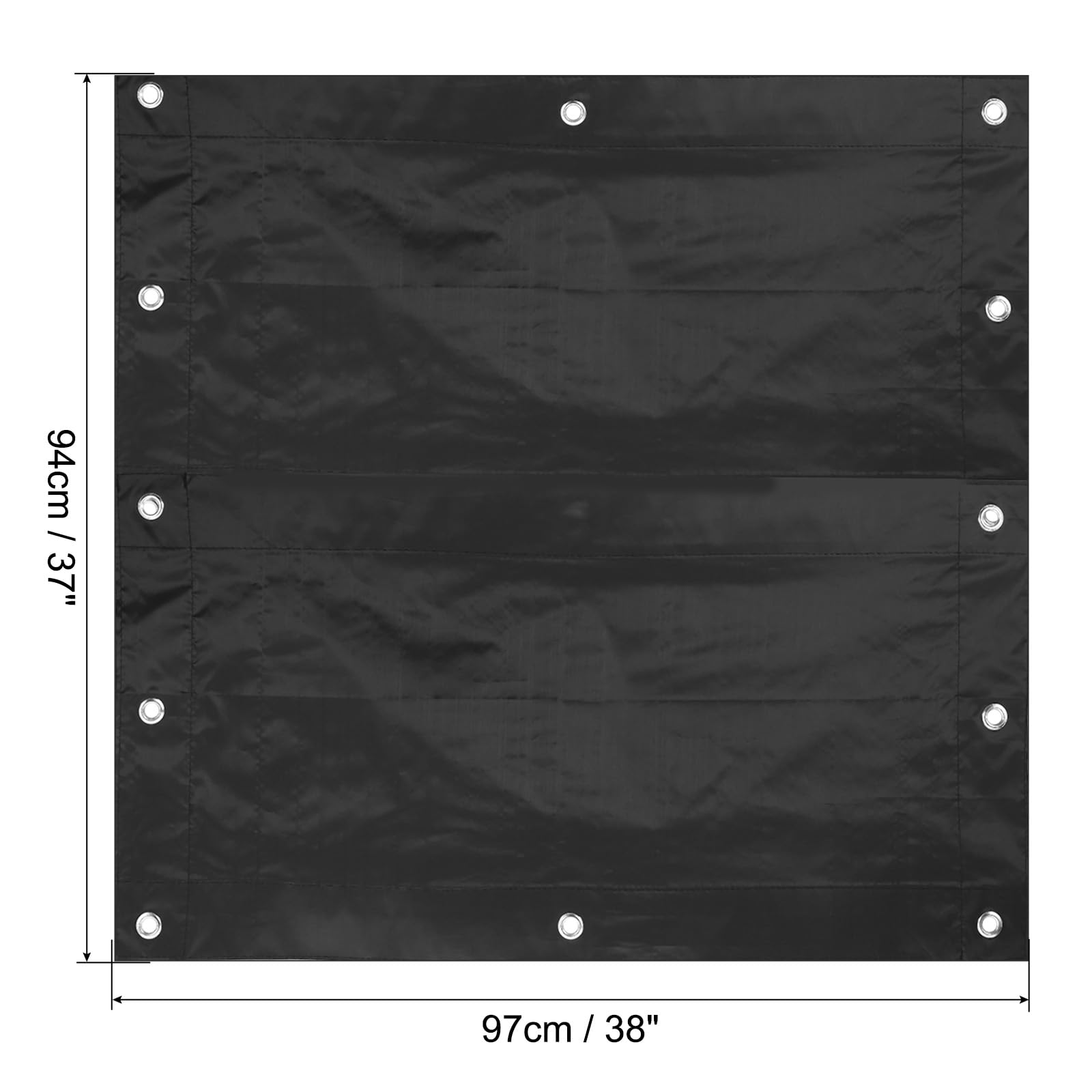 PATIKIL Blackout Curtains for Nursery & Bedroom - 38 x 37 Inch Temporary Room Darkening Window Shades with Suction Cups | Perfect for Baby Sleep, Daytime Naps & Light-Sensitive Adults