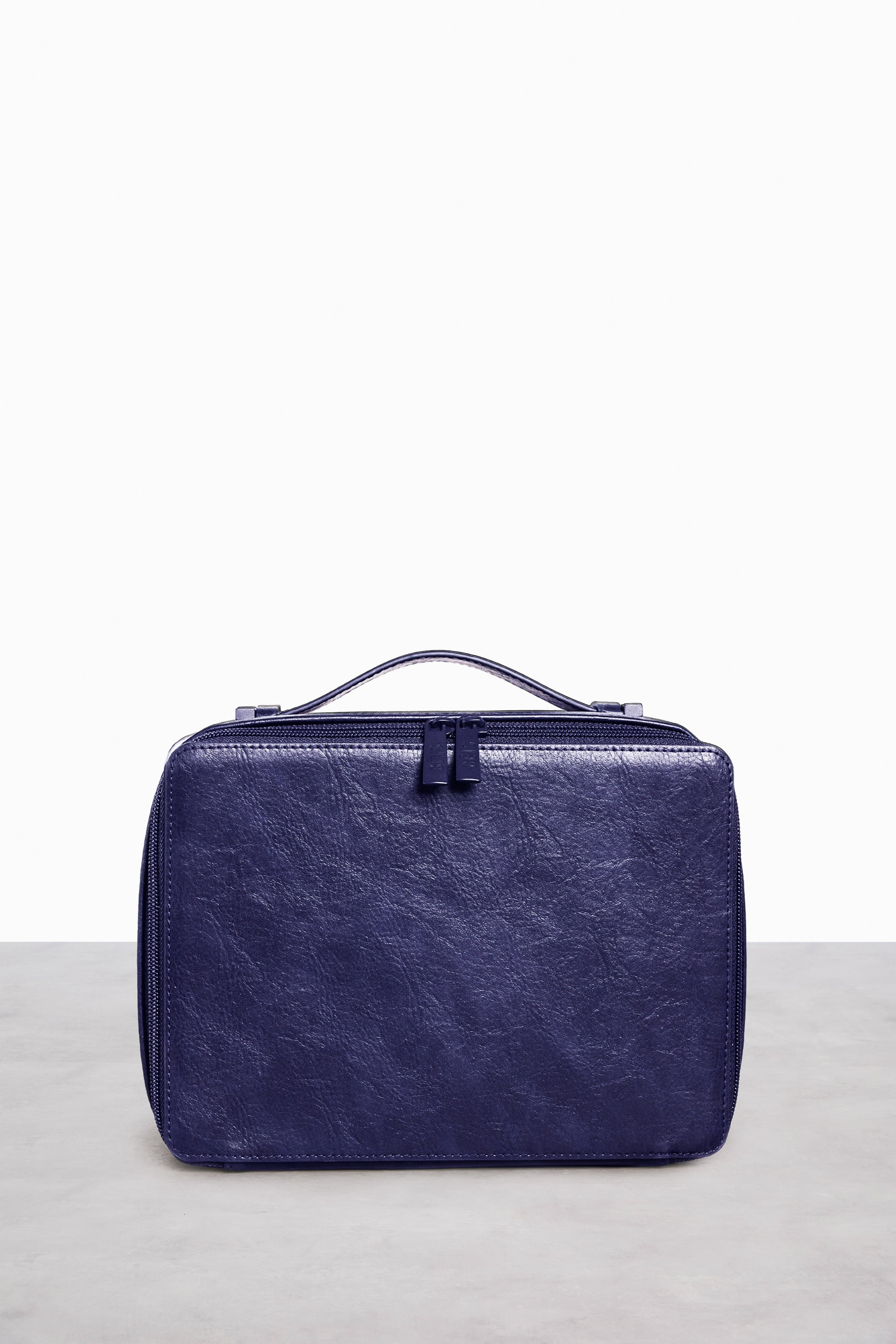Premium Navy Blue Cosmetic Makeup Travel Organizer Case - Perfect for Travel, Home Storage & On-the-Go Beauty Essentials