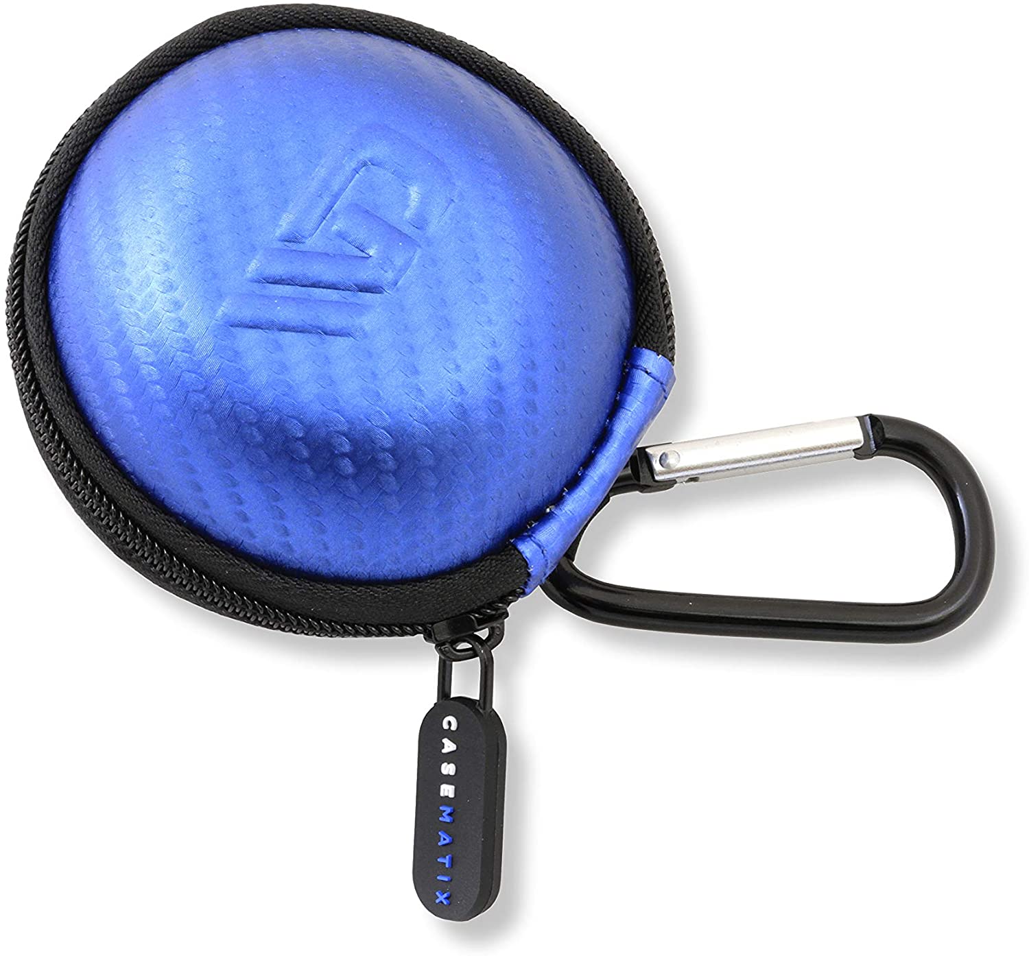 CASEMATIX Blue Protective Carry Case for Sphero Specdrum Music Rings - Compatible with App-Enabled Color Rings & USB Charging Cable (Case Only) - Perfect for Travel, Storage & Music Creation