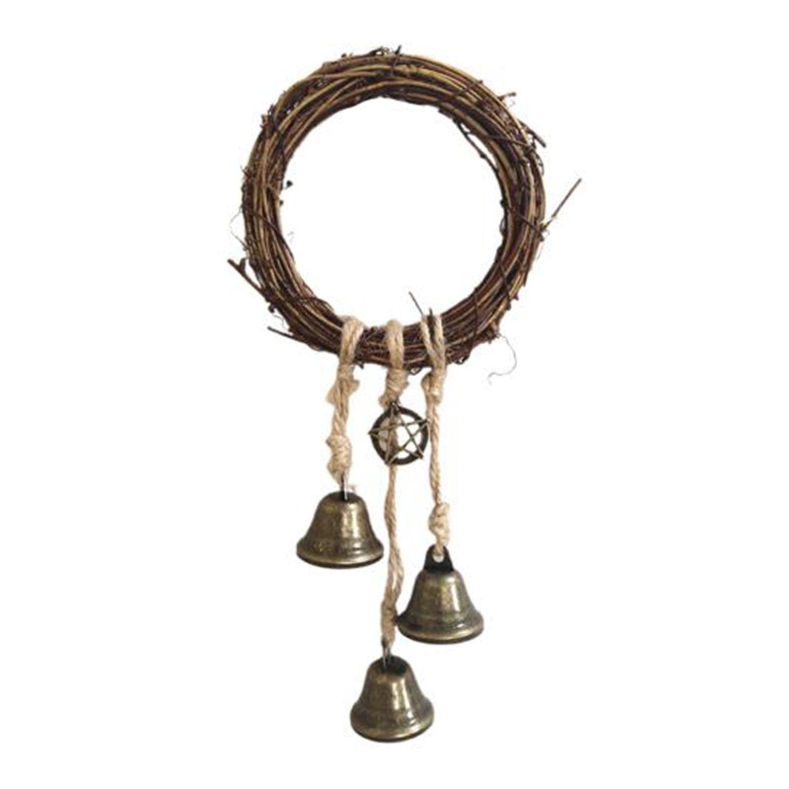 Witch Bells for Home Protection - Wind Chimes Door Hanger with Boho Style | Perfect for Patio, Garden & Witchcraft Decor | Enhance Your Outdoor Space & Spiritual Protection