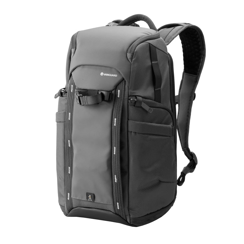 VEO Adaptor R44 Gray Camera Backpack with USB Port & Rear Access - Waterproof DSLR Bag for Photographers, Travel & Outdoor Shooting