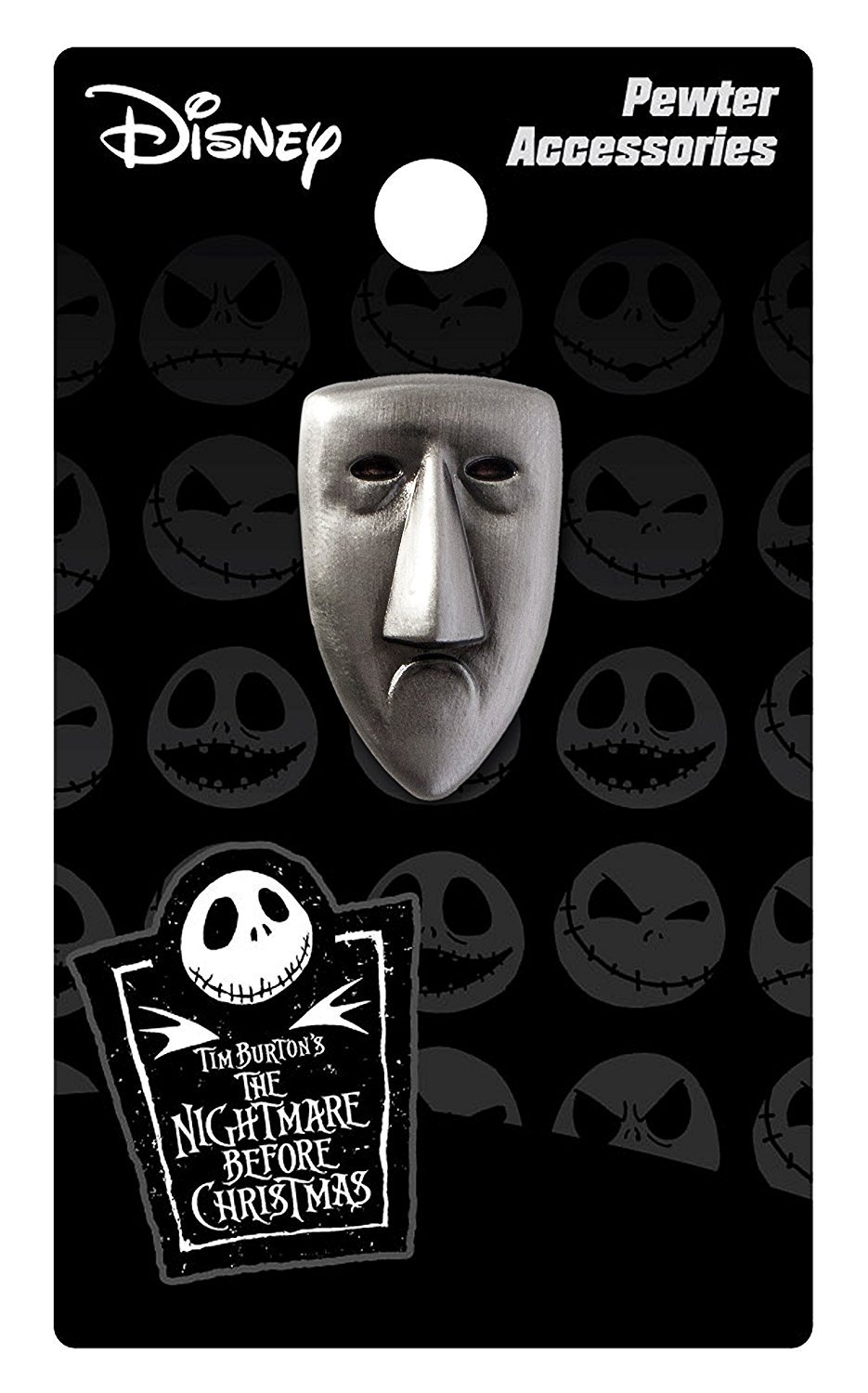 Disney Shock Mask Pewter Lapel Pin - Official Disney Collectible Badge for Jackets, Hats & Bags | Perfect for Cosplay, Gifts & Disney Fan Collections