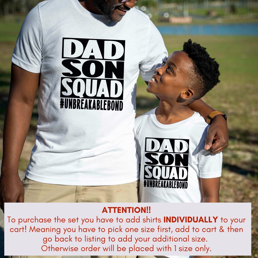 Matching Father Son Shirts - Birthday & Father's Day Gift for New Dads
