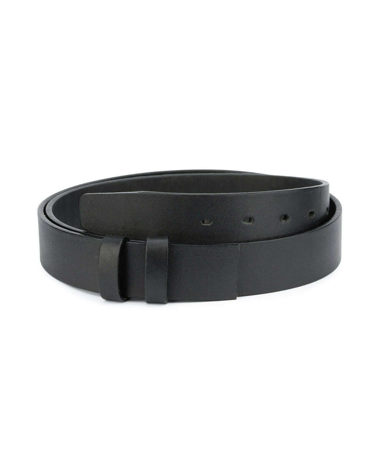 Premium Black Full Grain Leather Belt Strap - 35mm Replacement Strap for Dunhill Buckles | Durable Dress Belt for Business & Formal Occasions