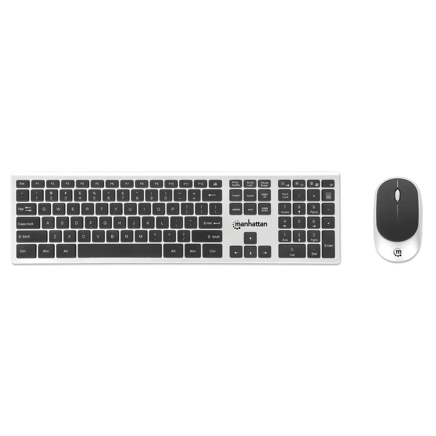 MWK7400 Wireless USB Keyboard and Mouse Combo Set - Ergonomic Design, 2.4GHz Connectivity, Plug & Play for PC/Laptop - Perfect for Home Office, Gaming & Productivity