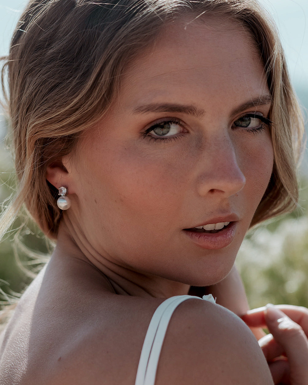 Justina Stud Earrings - Elegant & Hypoallergenic Earrings for Women | Perfect for Everyday Wear, Parties & Gifts
