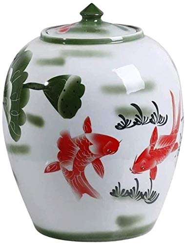 Airtight Ceramic Storage Jars for Kitchen Pantry - 15L/25L/50L Large Food Containers with Lids for Coffee, Cereal, Flour, Sugar & Dry Snacks | Perfect for Home Organization & Bulk Food Storage