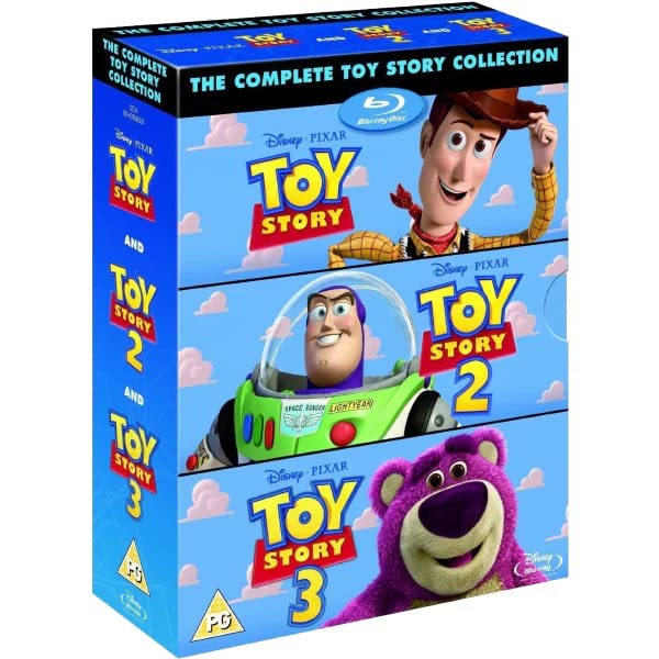Toy Story 1-3 Complete Trilogy Blu-Ray Box Set | Disney Pixar Animated Movies | Perfect for Family Movie Nights & Kids' Entertainment