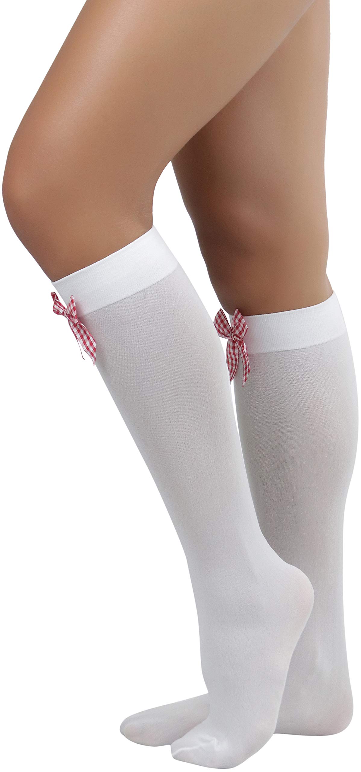 ToBeInStyle Women's Fashion Opaque Nylon Knee High Socks - Warm & Comfortable Winter Socks for Women, Perfect for Boots, Office, and Casual Outfits
