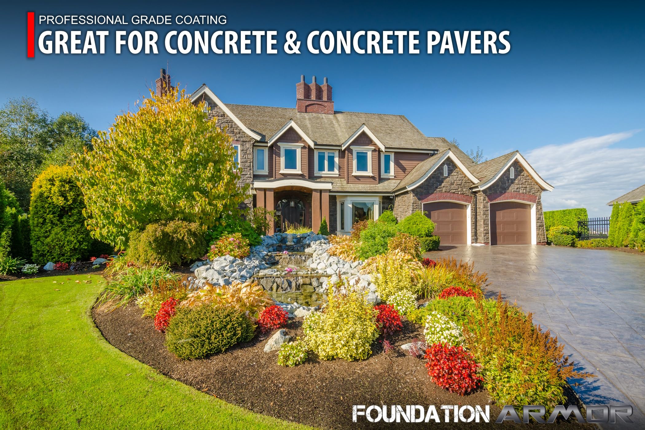 WB25 Water-Based High Gloss Acrylic Concrete & Paver Sealer - 16 oz Sample | Protects Driveways, Patios & Walkways | UV & Weather Resistant
