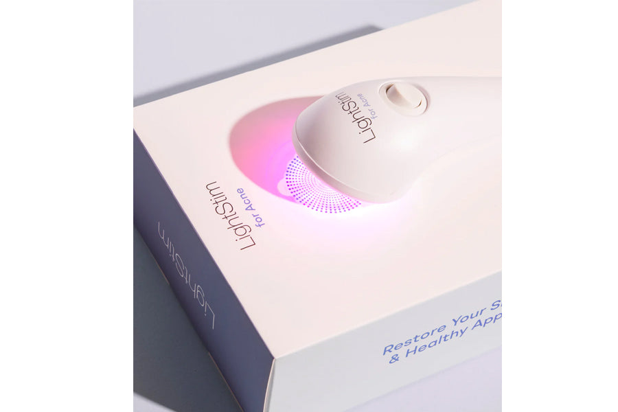 LightStim LED Light Therapy Device for Acne Treatment - FDA Cleared Blue & Red Light Therapy Mask for Clear Skin - Perfect for Home Skincare Routine & Acne Relief