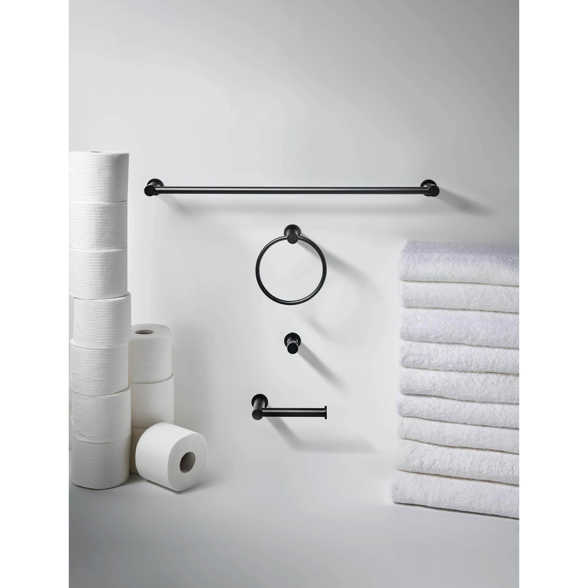 Top Knobs HOP8 Hopewell 24-Inch Single Towel Bar - Polished Chrome Bathroom Accessory for Modern & Traditional Homes - Perfect for Bathrooms, Spas & Guest Suites