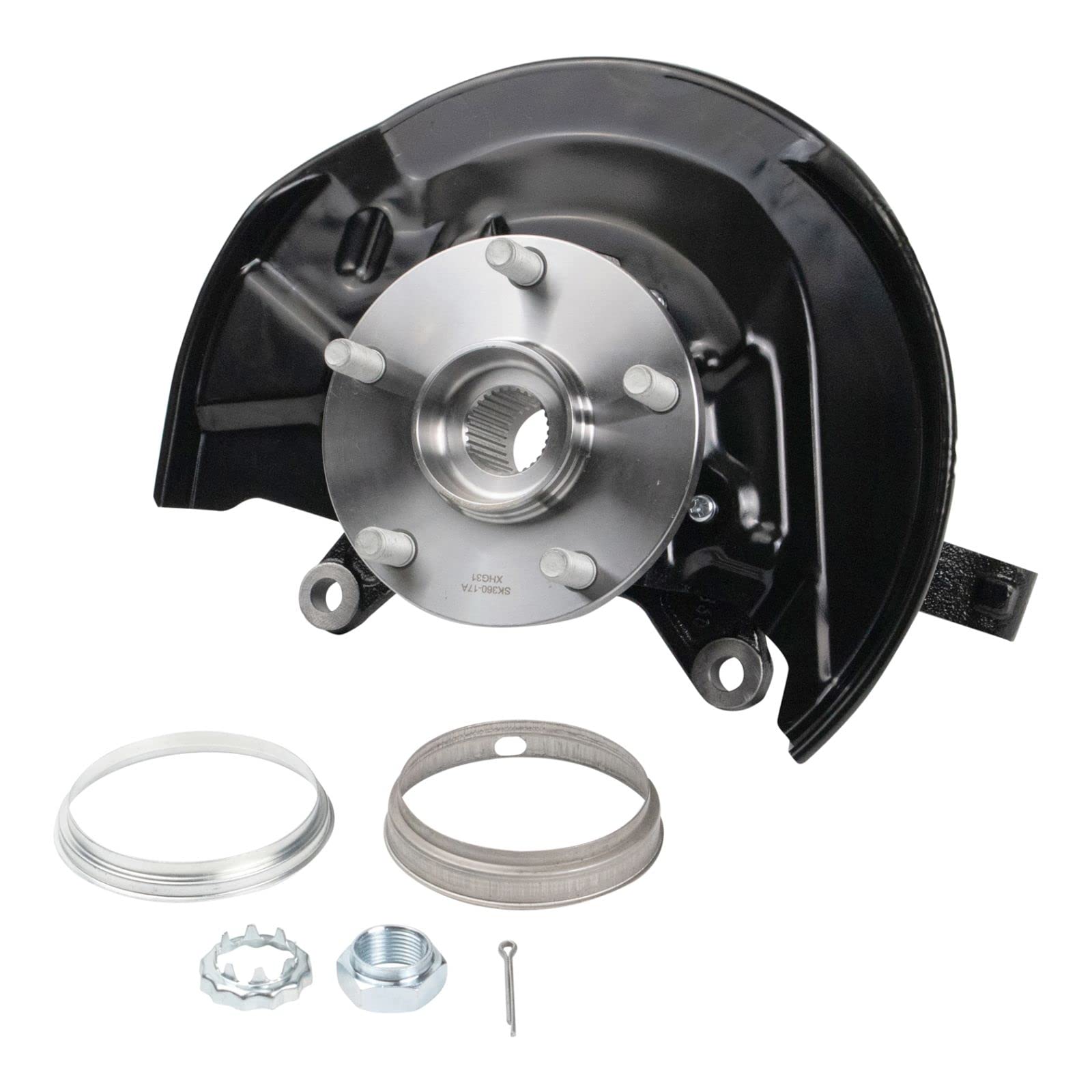 Complete Wheel Hub Bearing & Steering Knuckle Assembly RH for Toyota Camry 3.0L V6 2002-2006 - Front Right Replacement Part - Perfect for Rough Roads & Daily Commuting