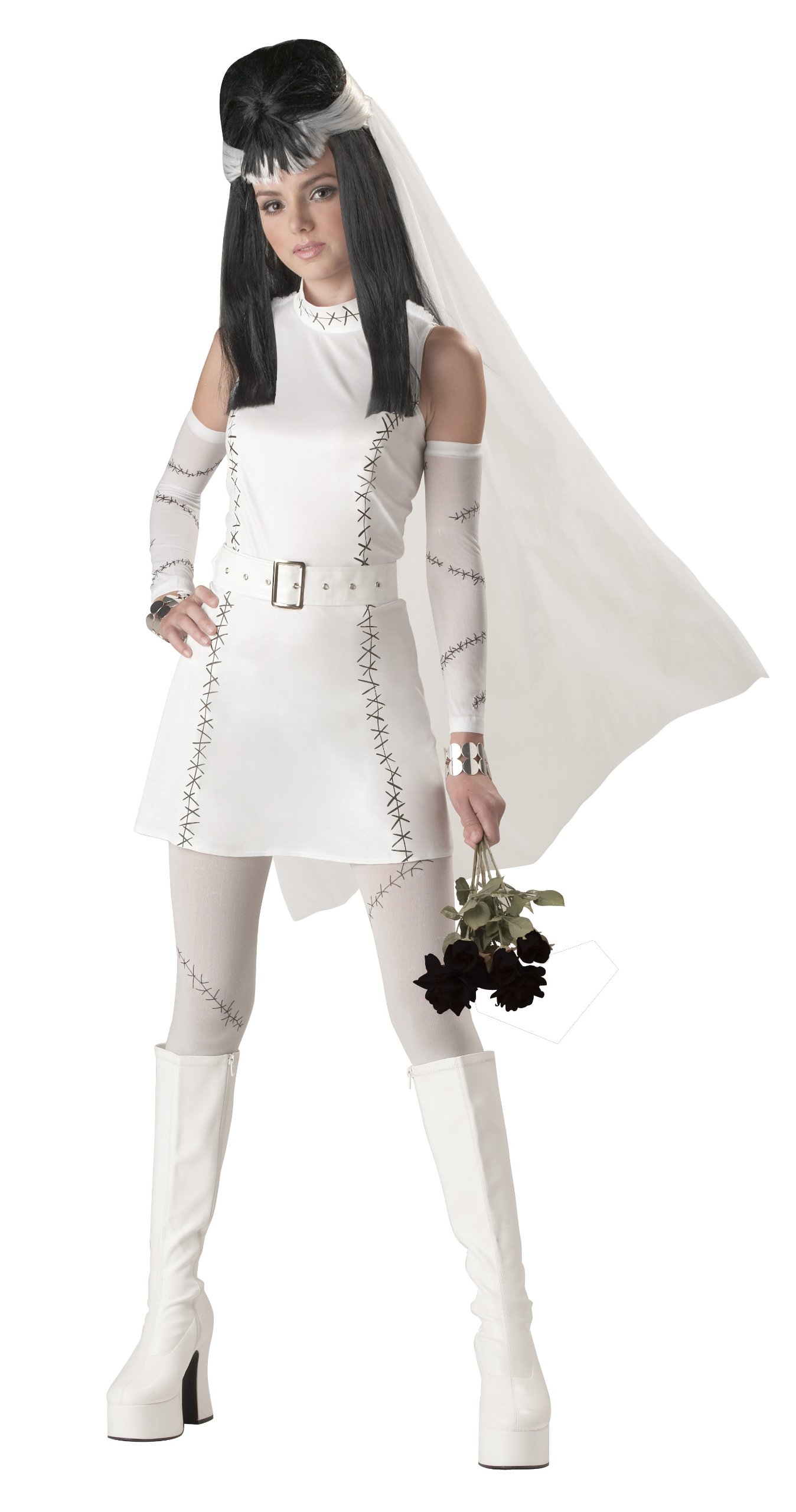 Frankie's Girl Monster Teen Costume for Halloween - Size 5-7 Large | Scary Dress Up Outfit for Kids, Girls, Teens | Perfect for Halloween Parties, Trick or Treating & Cosplay Events