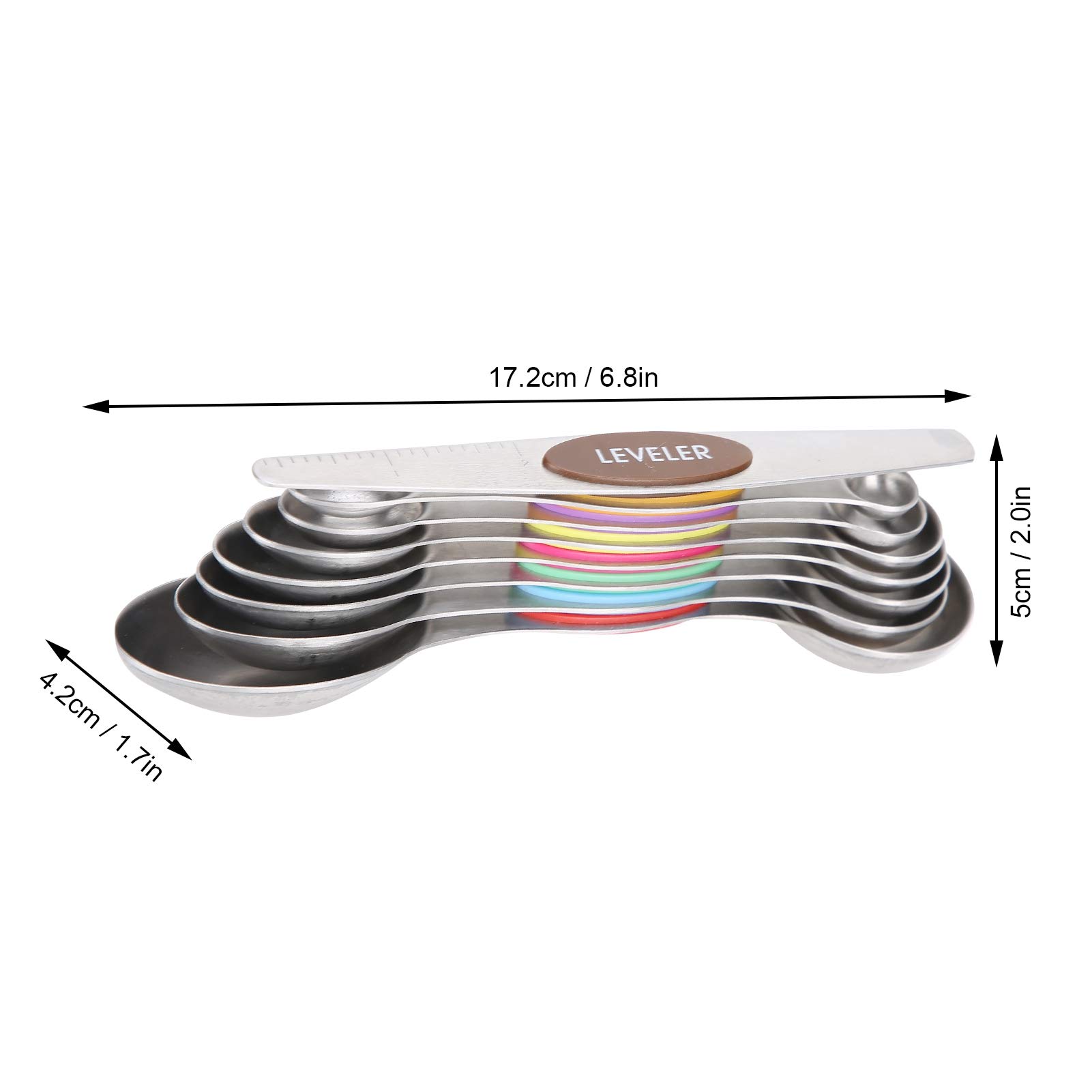 Premium Stainless Steel Measuring Spoons Set - Small Kitchen Utensils for Baking, Cooking & Meal Prep | Ideal for Home, Restaurant & Professional Chefs | Accurate Measuring for Dry & Liquid Ingredients