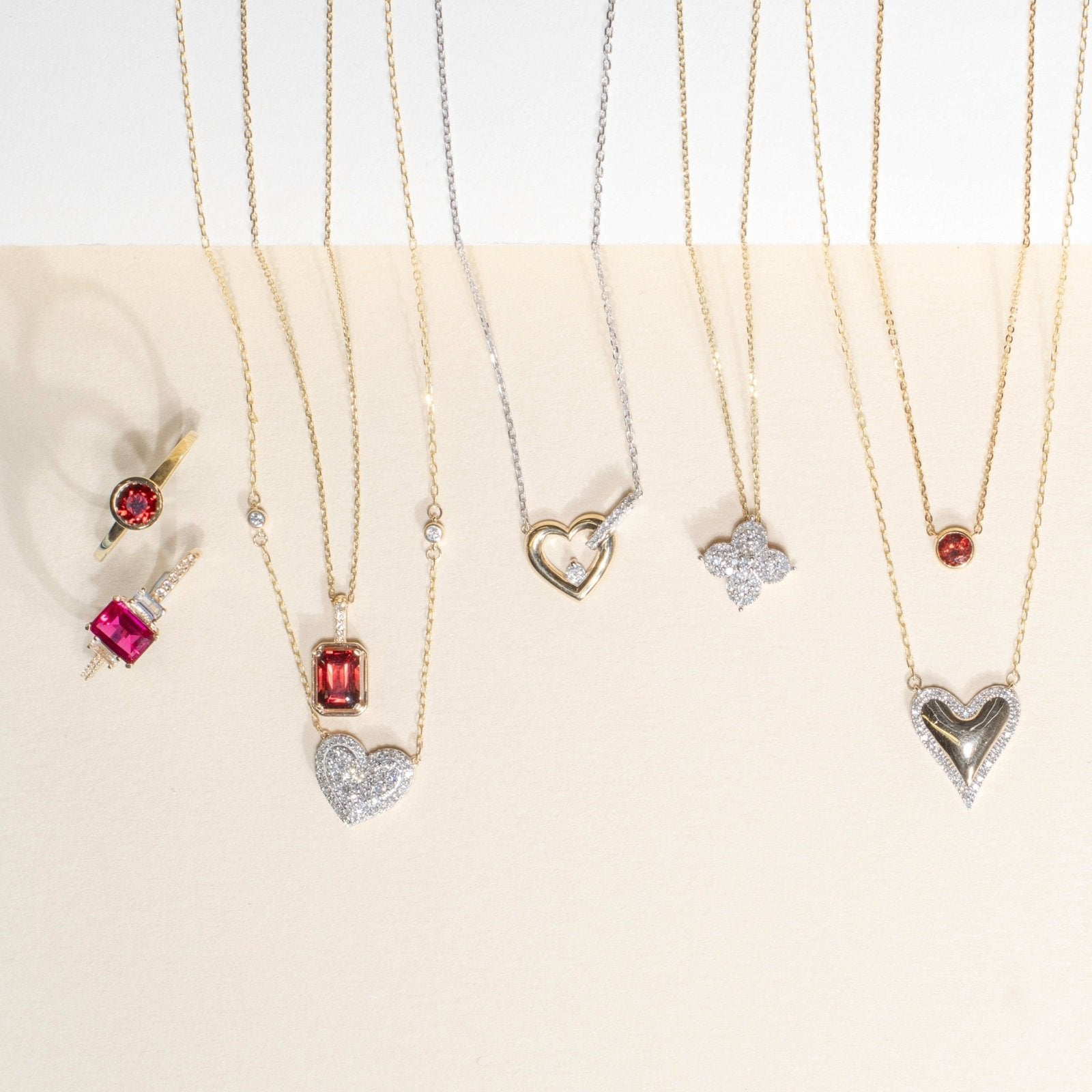 10k Yellow Gold Diamond Pave Heart Necklace - Elegant Valentine's Day Gift for Her, Anniversary Present, Romantic Jewelry for Women - Perfect for Date Nights & Special Occasions