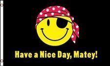 5ft x 3ft Have A Nice Day Matey Flag - Premium Nautical Themed Banner for Outdoor & Indoor Decor - Perfect for Pirate Parties, Beach House, and Backyard Decorations