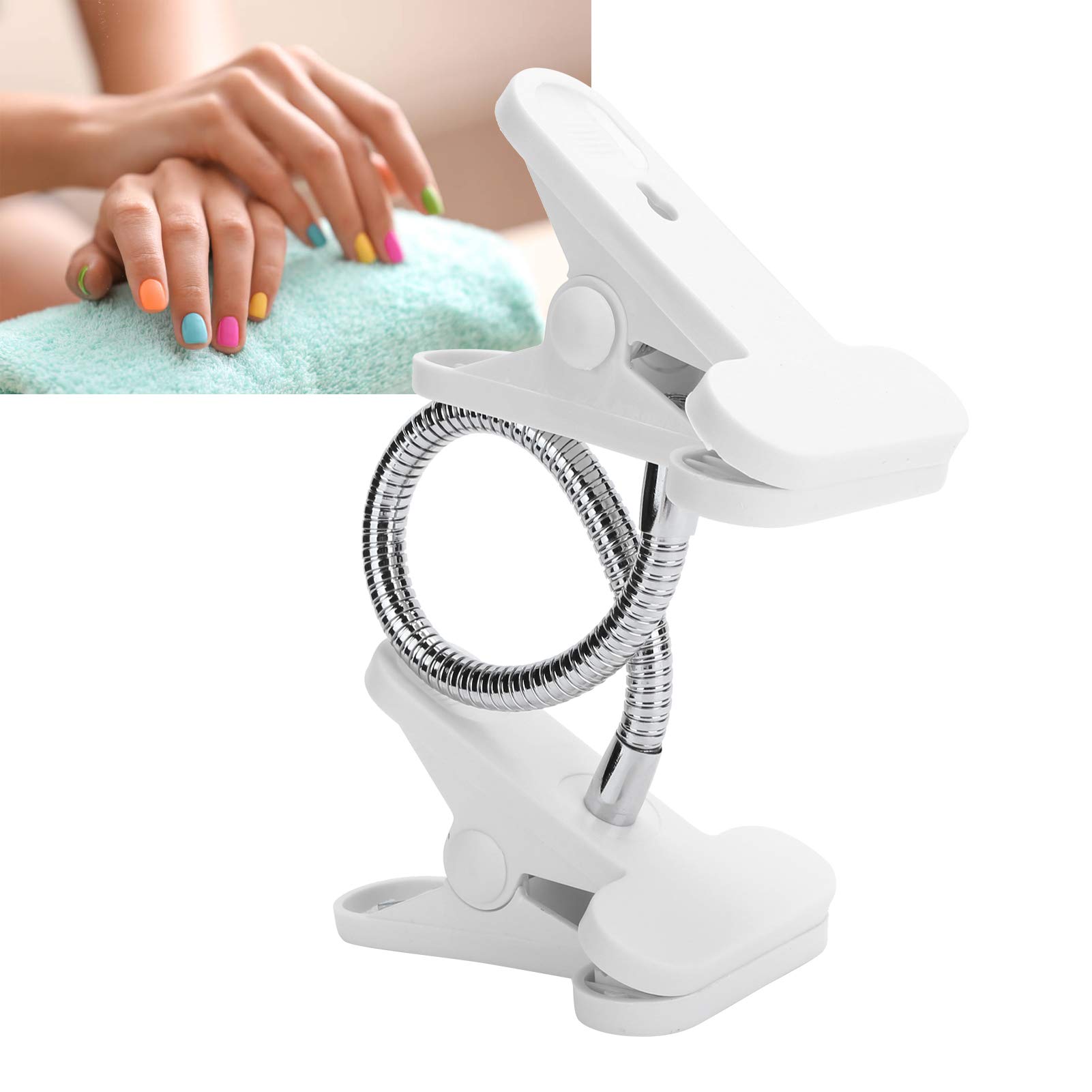 Professional Nail Art Practice Hand Model Holder - Flexible Nail Training Clamp for Manicure Practice, Perfect for Beginners & Nail Technicians - Ideal for Salon Training, Home Practice & Nail Art Demonstrations