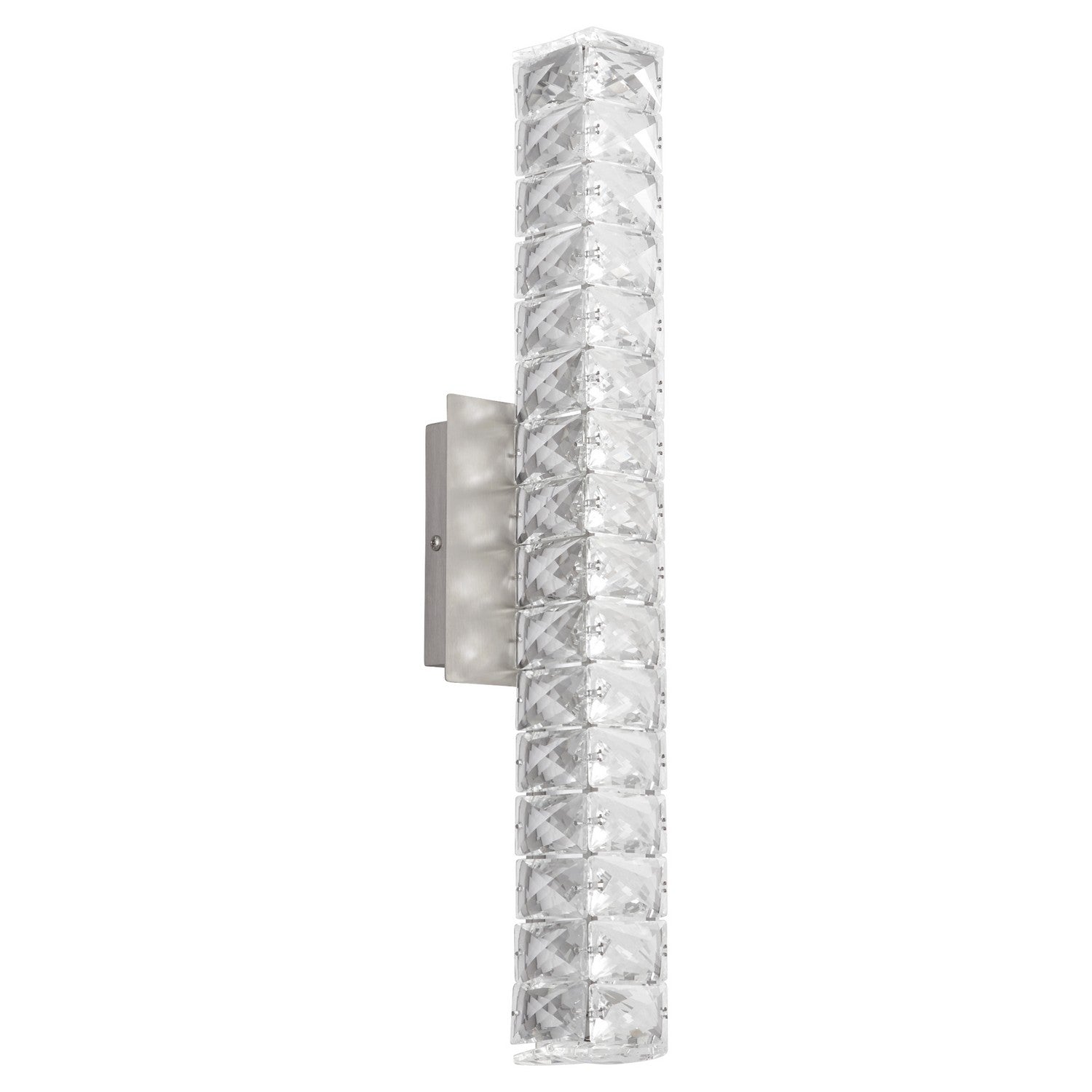 Oxygen Elan 3 573 24 Inch Modern Vanity LED Wall Light Fixture in Satin Nickel - Perfect for Bathroom, Bedroom, and Dressing Room Lighting