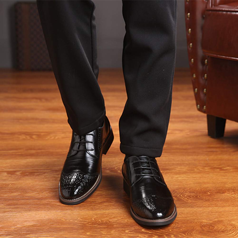 Men's Genuine Leather Oxford Loafers - Slip On Business Casual Shoes for Work, Driving & Walking - Comfortable Boat Moccasins for Office, Travel & Daily Wear