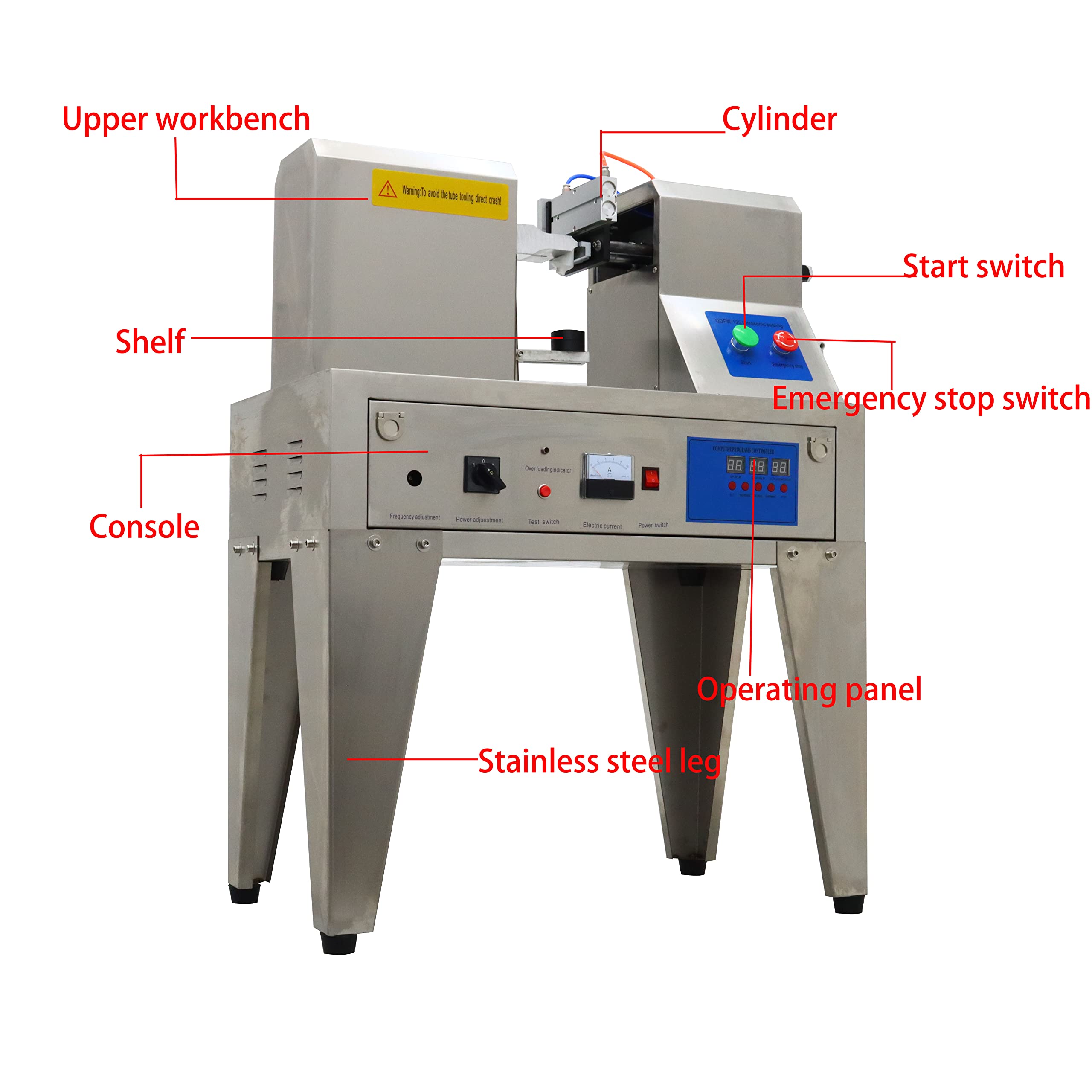 INTBUYING 220V Ultrasonic Plastic Tube Sealer Machine for Toothpaste, Hand Cream & Cosmetic Packaging | Seals Plastic Hoses & Tubes with Ultrasonic Technology | Ideal for Home, Salon & Small Business Use