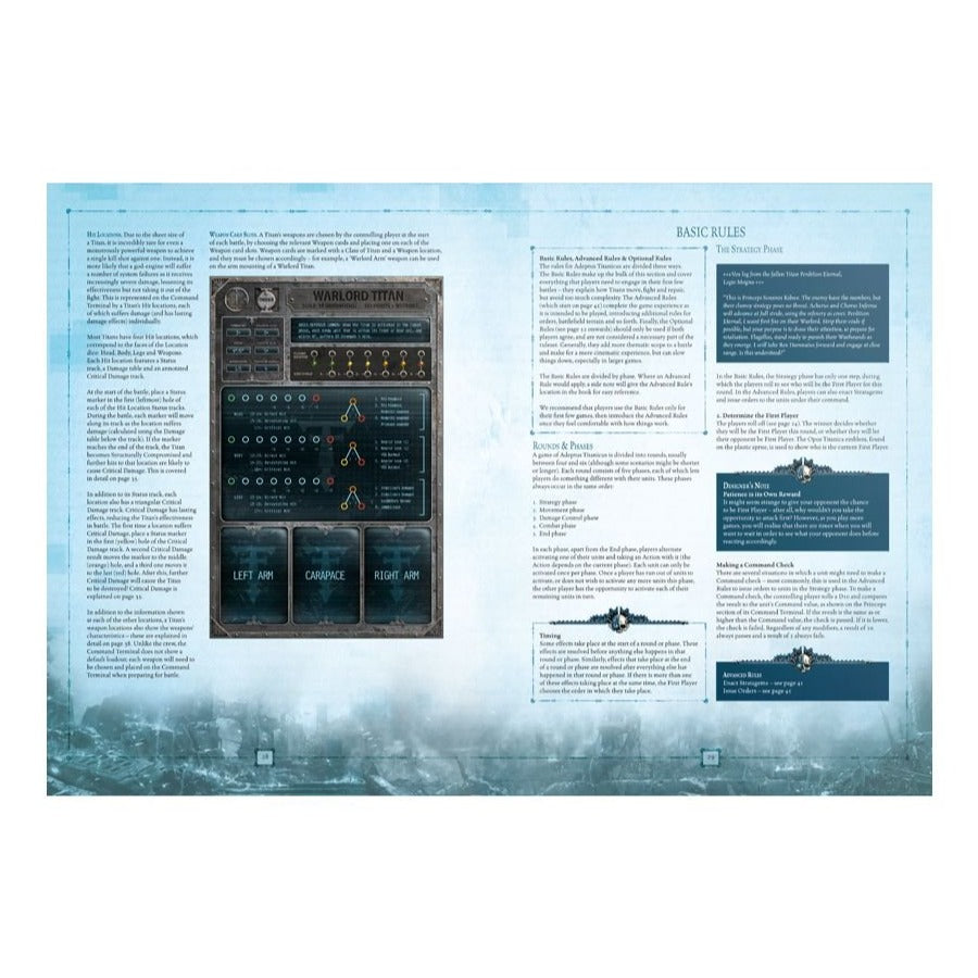 Adeptus Titanicus Core Game - Epic Miniature Battle Strategy Board Game for Warhammer 40K Fans | Perfect for Tabletop Gaming, Collectors & Competitive Play