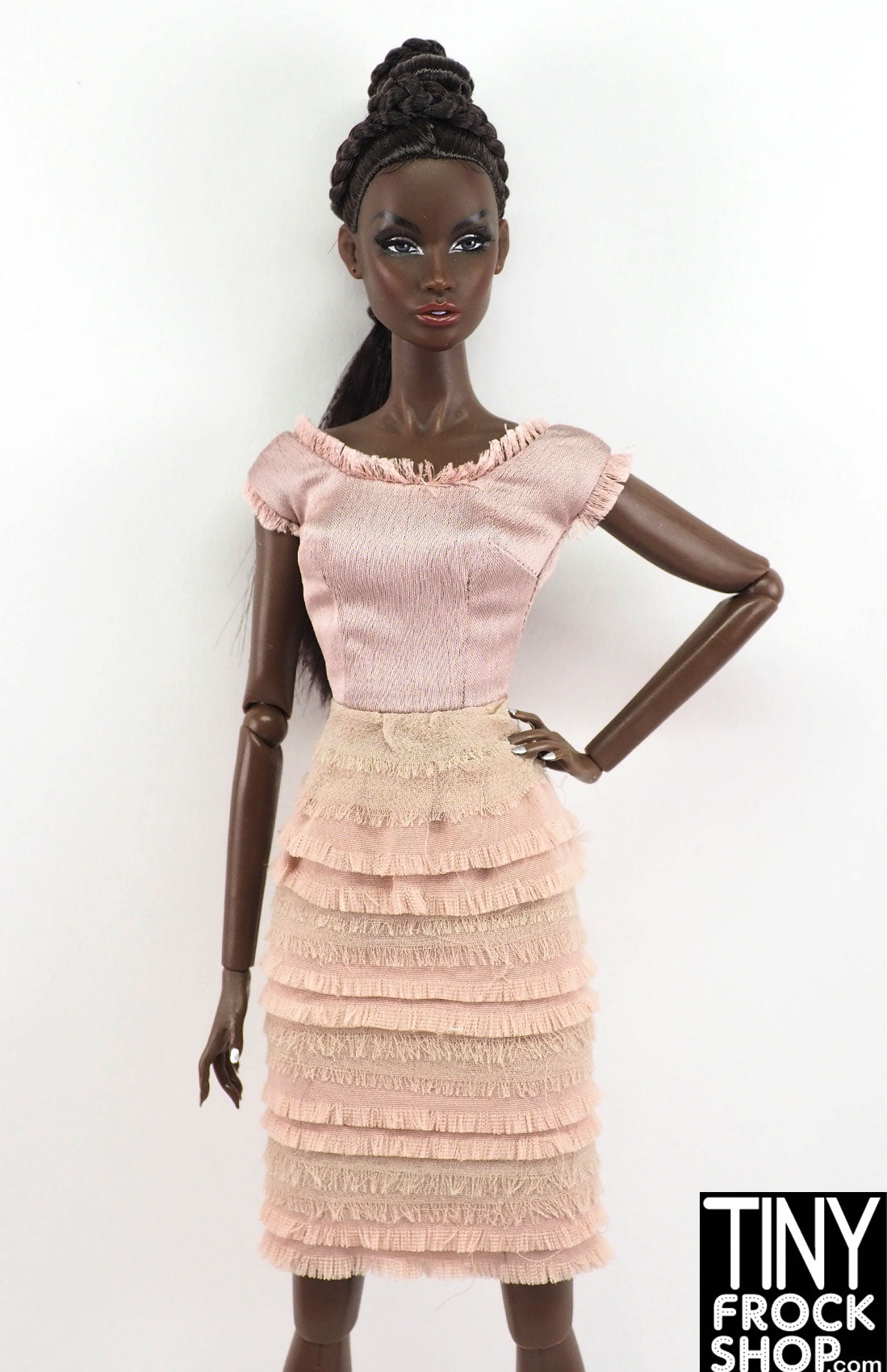 Elegant Mauve Monogram Dress for Women - Perfect for Parties, Weddings & Special Occasions