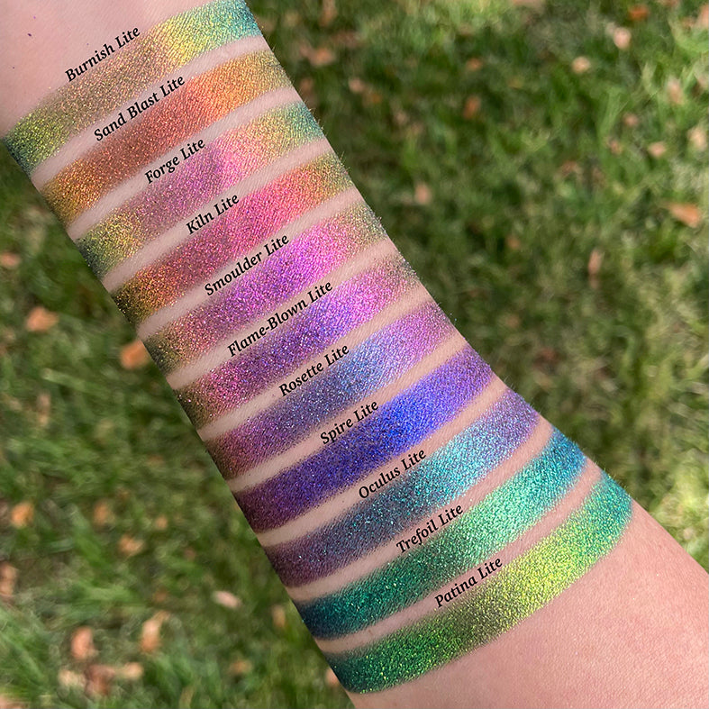 Forge Lite | Multichrome Jewelled Eyeshadow Palette - Long Lasting & Highly Pigmented for Day & Night Makeup Looks