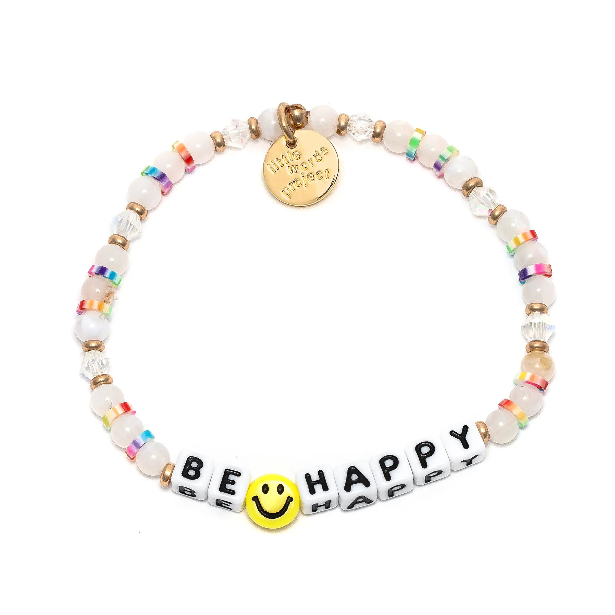 Be Happy Rainbow Sprinkles S/M - Colorful Cake & Cupcake Decorations for Birthday Parties, Baking & Dessert Toppings