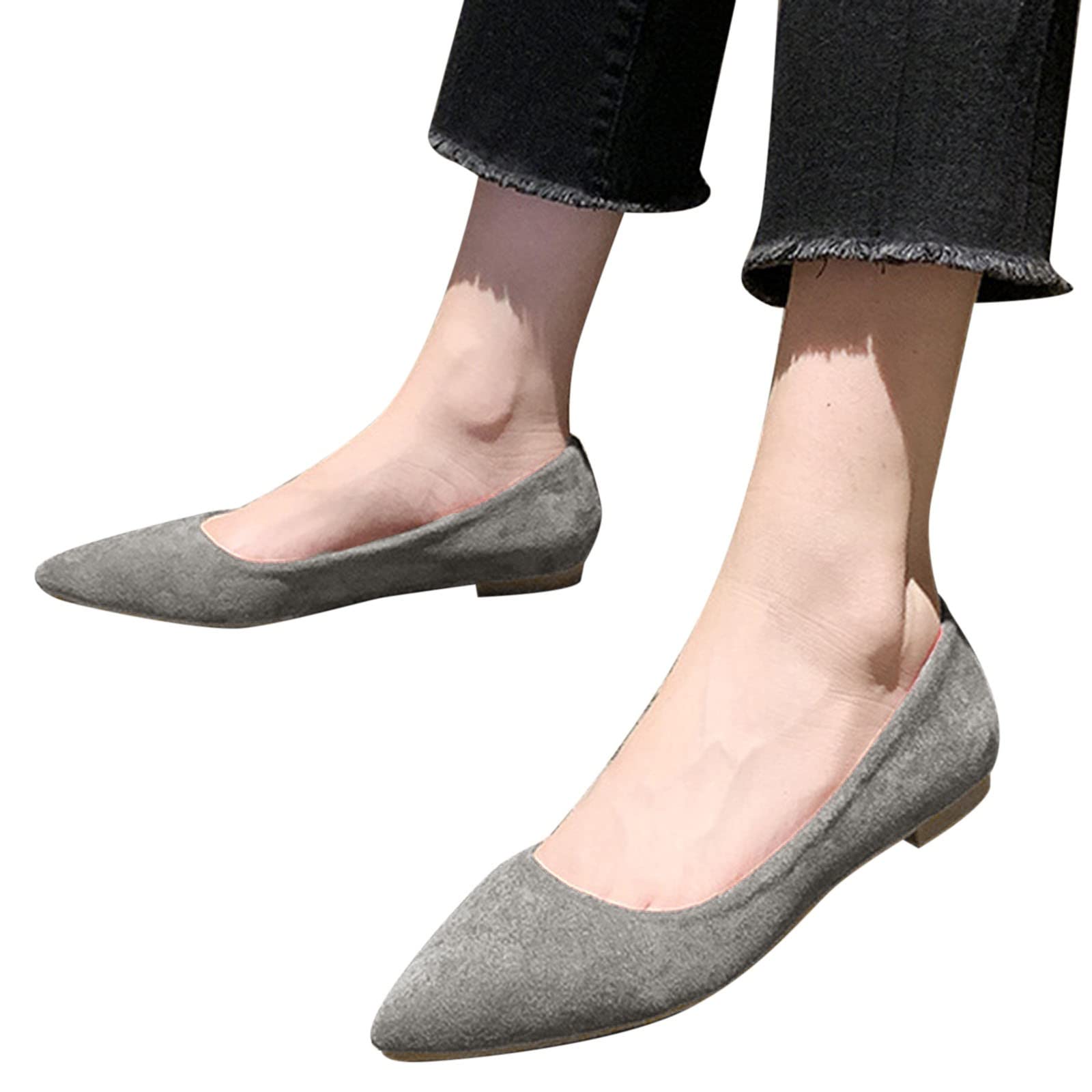HIRIRI Women's Closed Toe Slingback Ballet Flats - Low Heel Comfortable Slip On Dress Shoes for Party, Wedding & Office Wear - Pointed Toe Sandals for Women