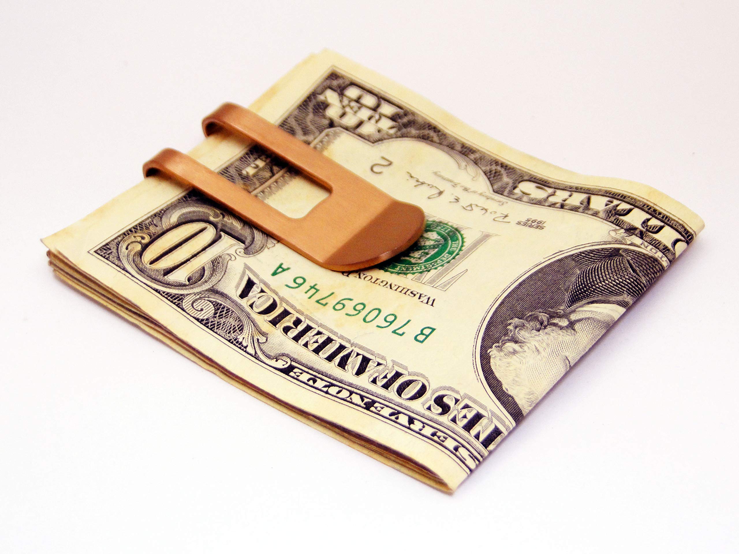 Tapp Collections™ Slim Stainless Steel Money Clip - Silver | RFID Blocking & Secure Cash Holder for Men | Perfect for Wallets, Travel & Everyday Use