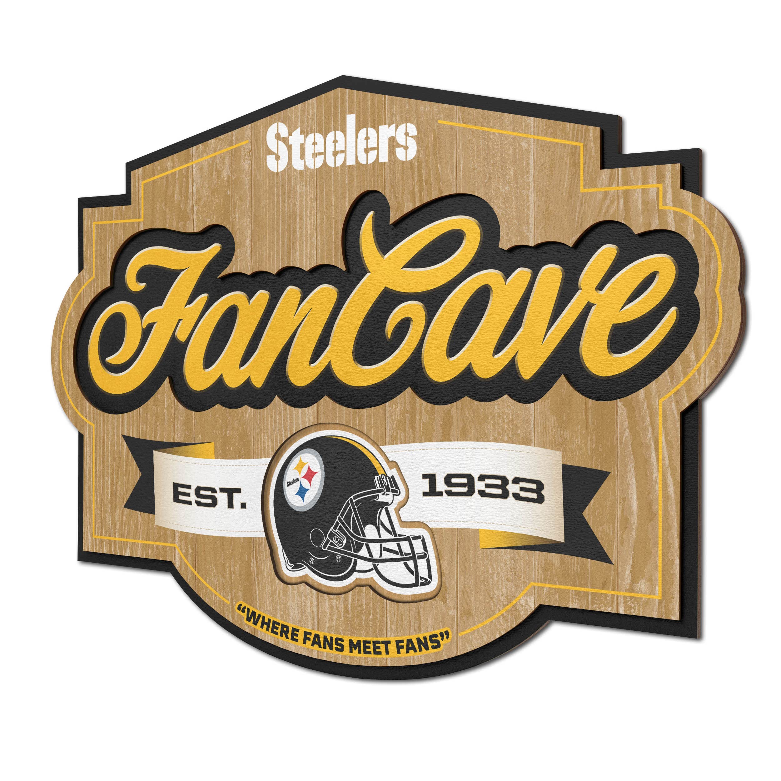 YouTheFan NFL Team Logo Metal Sign - Premium Wall Decor for Football Fans, Man Cave, Game Room & Sports Bar Decorations - Perfect Gift for NFL Lovers