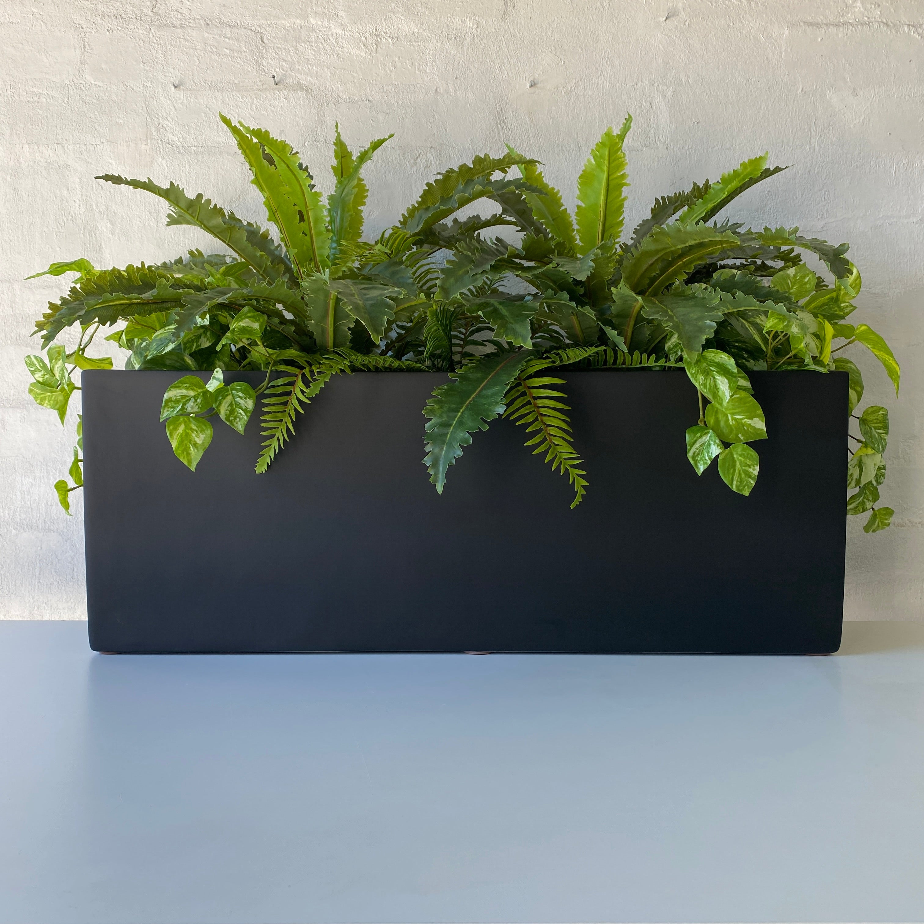 Artificial Luca Troughs - Modern Decorative Planters for Home & Garden Decor | Perfect for Indoor Plants, Succulents, and Floral Arrangements