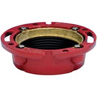 42255 Heavy Duty Cast Iron Closet Flange Without Cap - Durable Toilet Drain Pipe Connector for Bathroom Plumbing & Floor Drain Installation