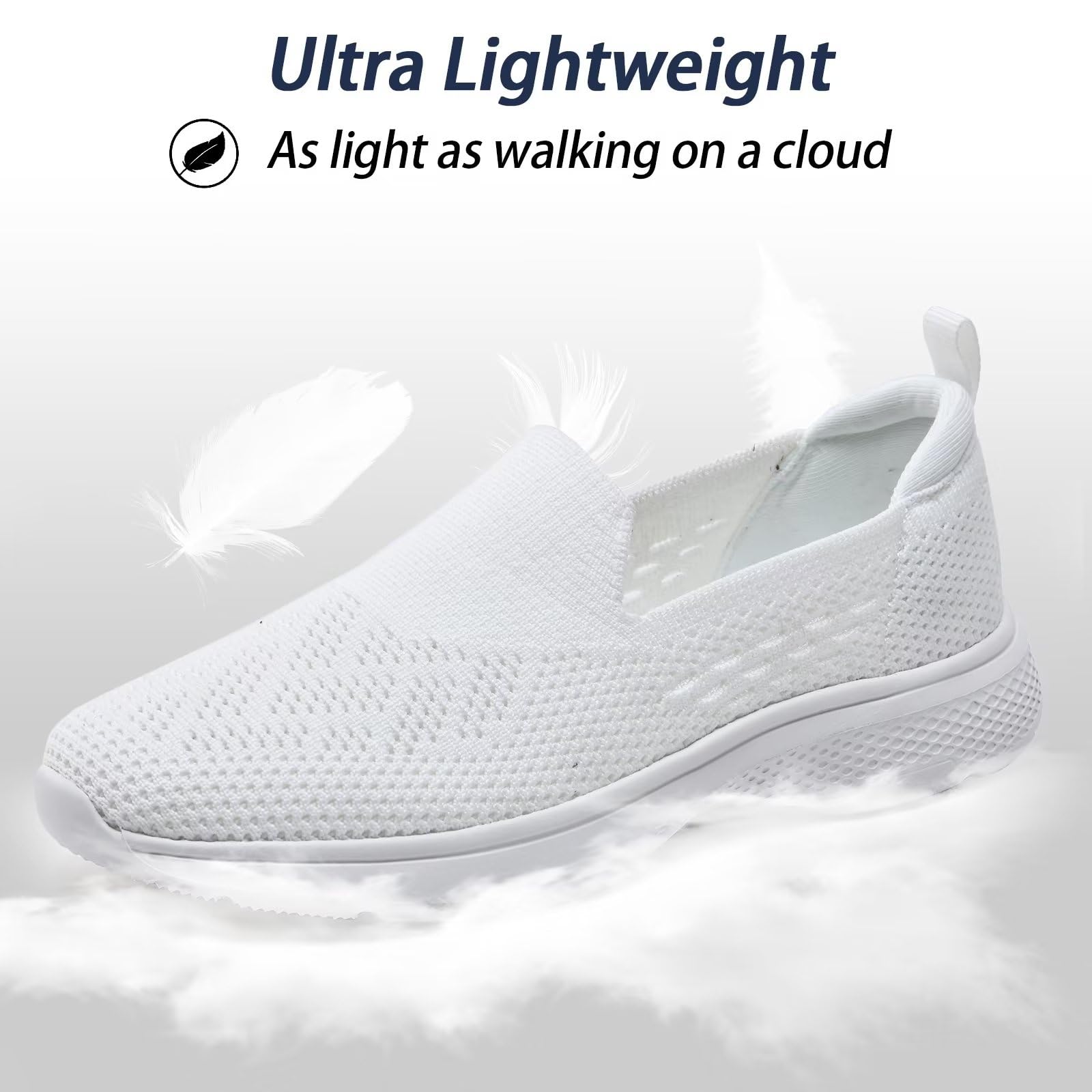 Zuwoigo Women's Walking Shoes - Comfortable Slip On Running Sneakers for Women, Breathable Casual Workout Gym Tennis Shoes | Perfect for Walking, Jogging, Gym Training & Daily Wear